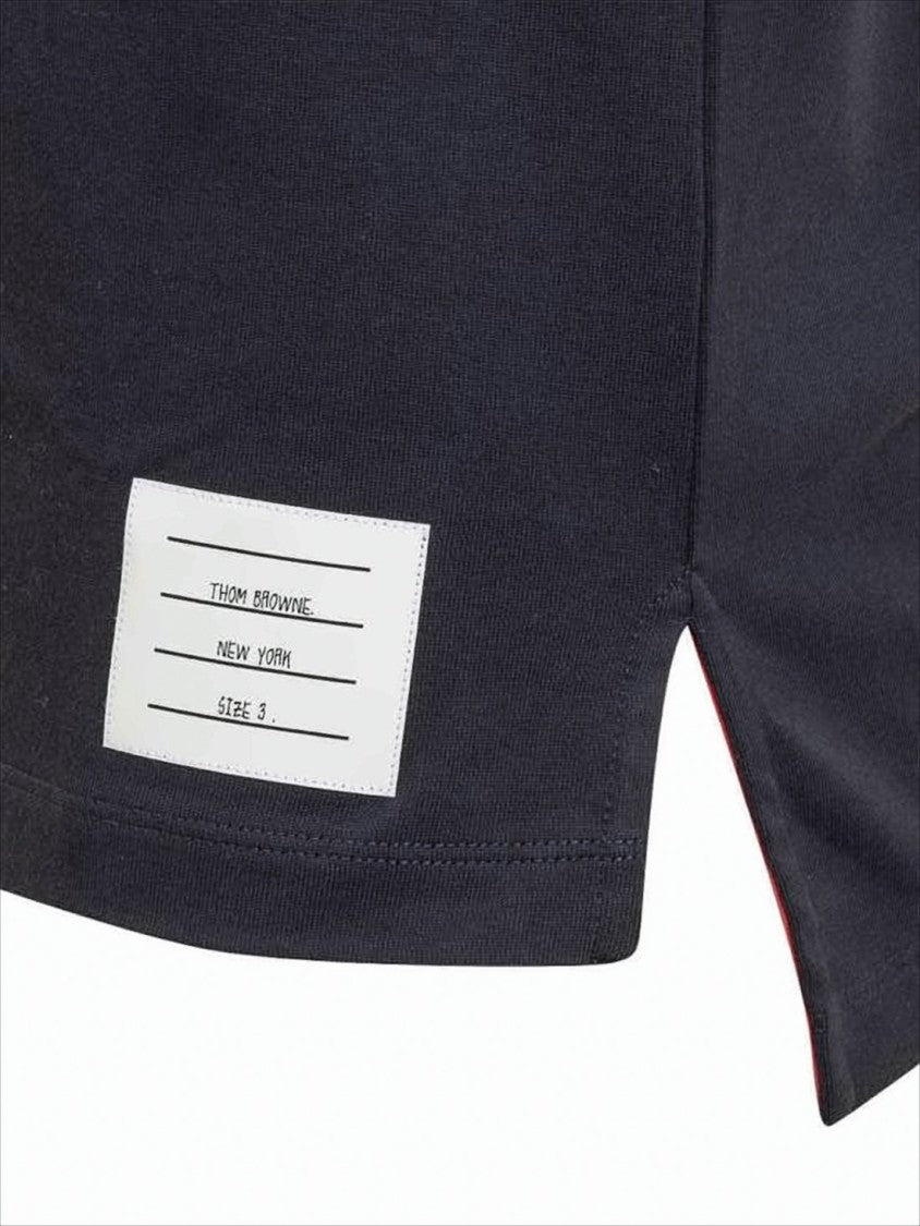 T-shirt z krótkim rękawem i poziomymi paskami