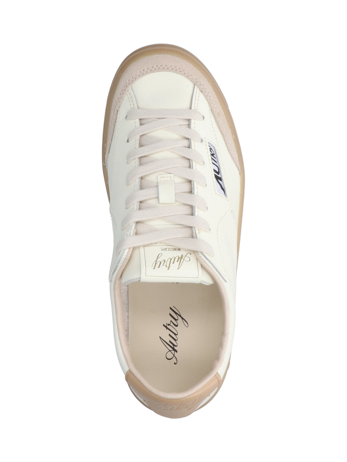 Low-Top Sneakers with Rounded Toe and Contrasting Heel Tab