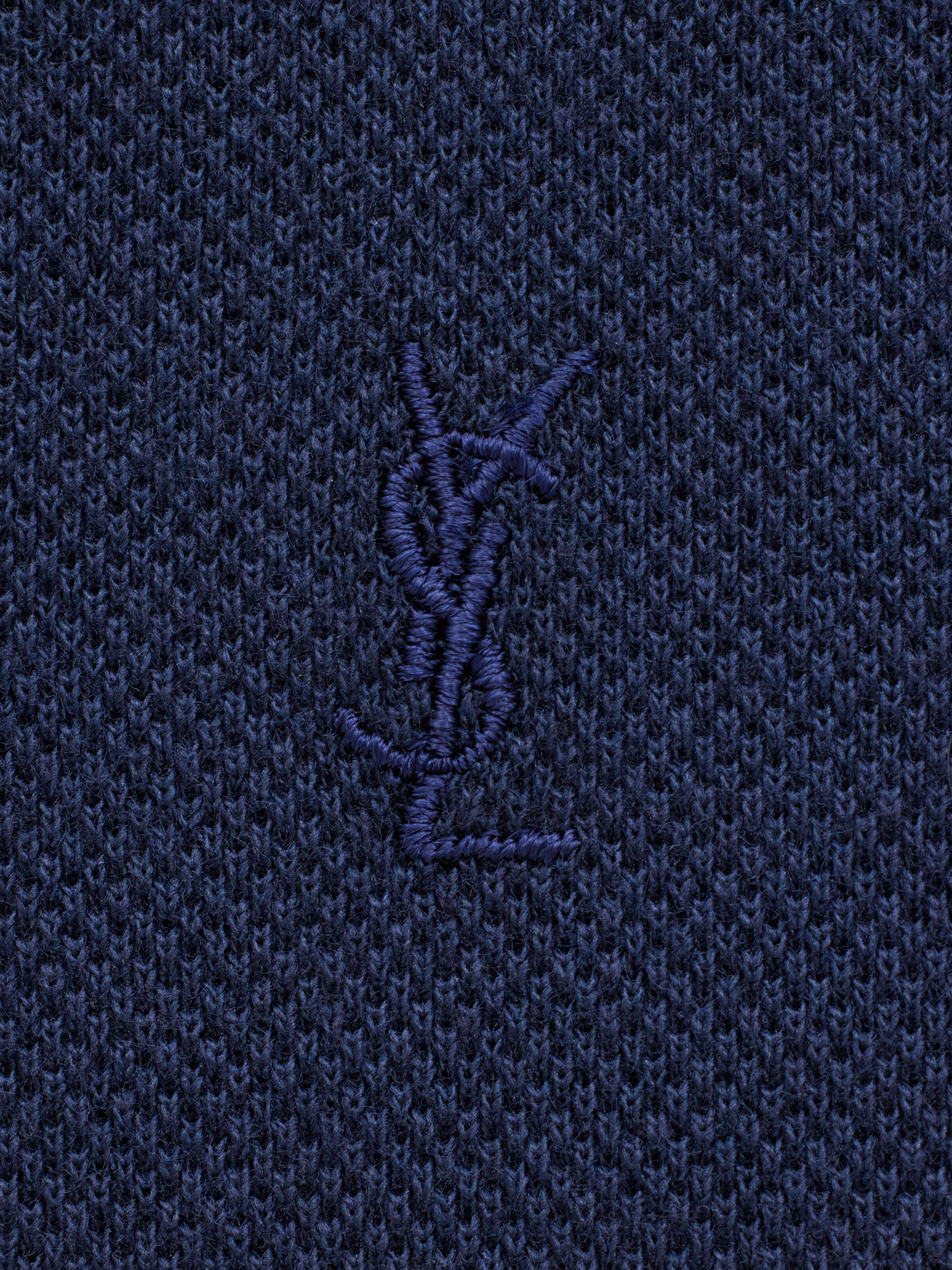 Short-Sleeve Cassandre Polo with Tonal Embroidery and Asymmetrical Hem