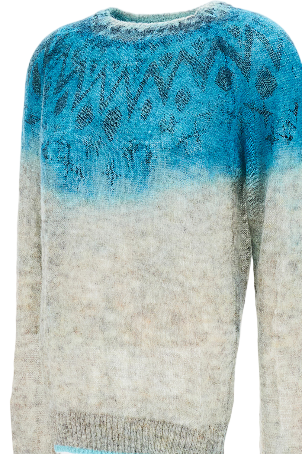 Gradient Effect Wool Blend Knitwear