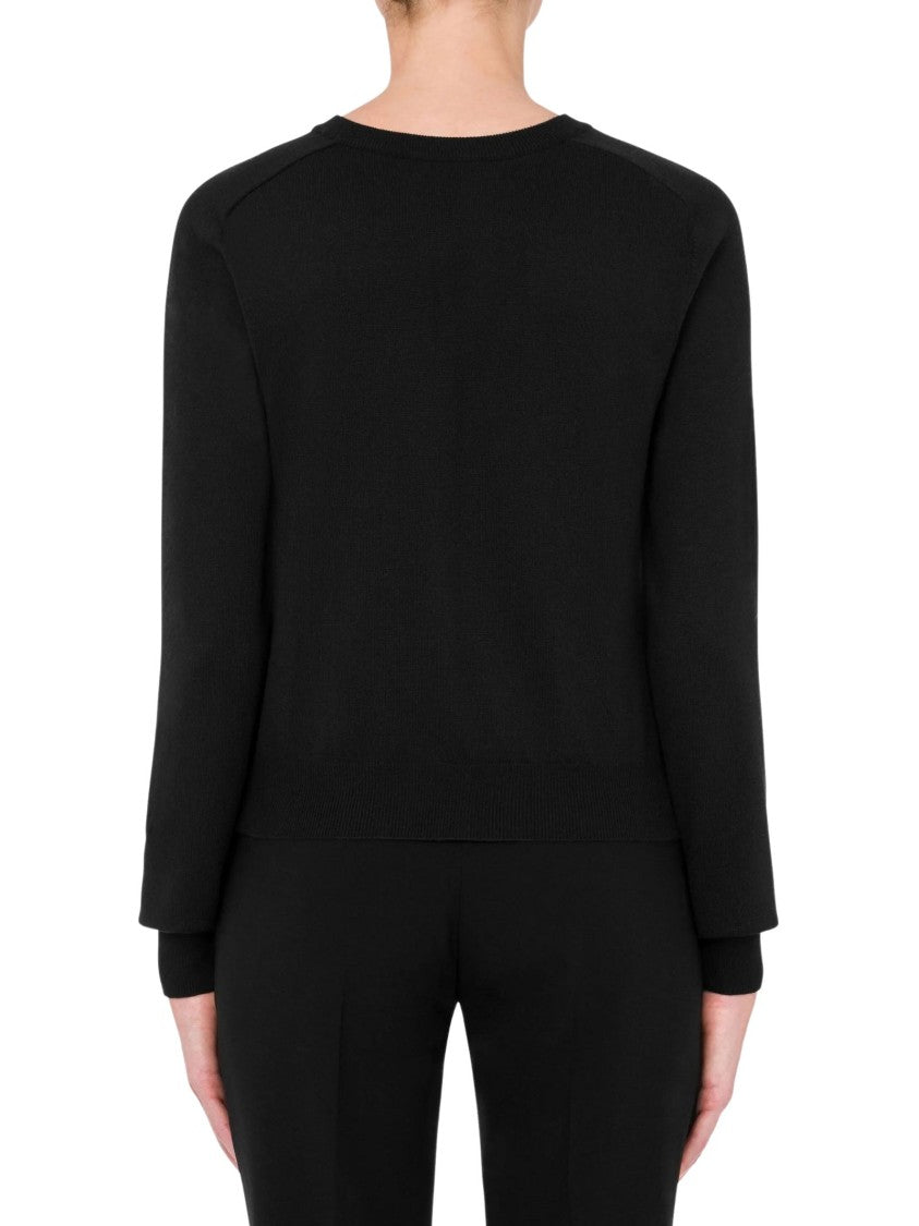 Silk Twill Intarsia Cardigan