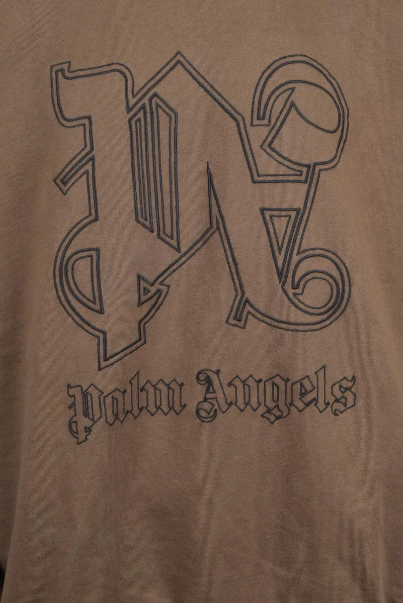 Oversized Crew Neck Sweatshirt - Khaki