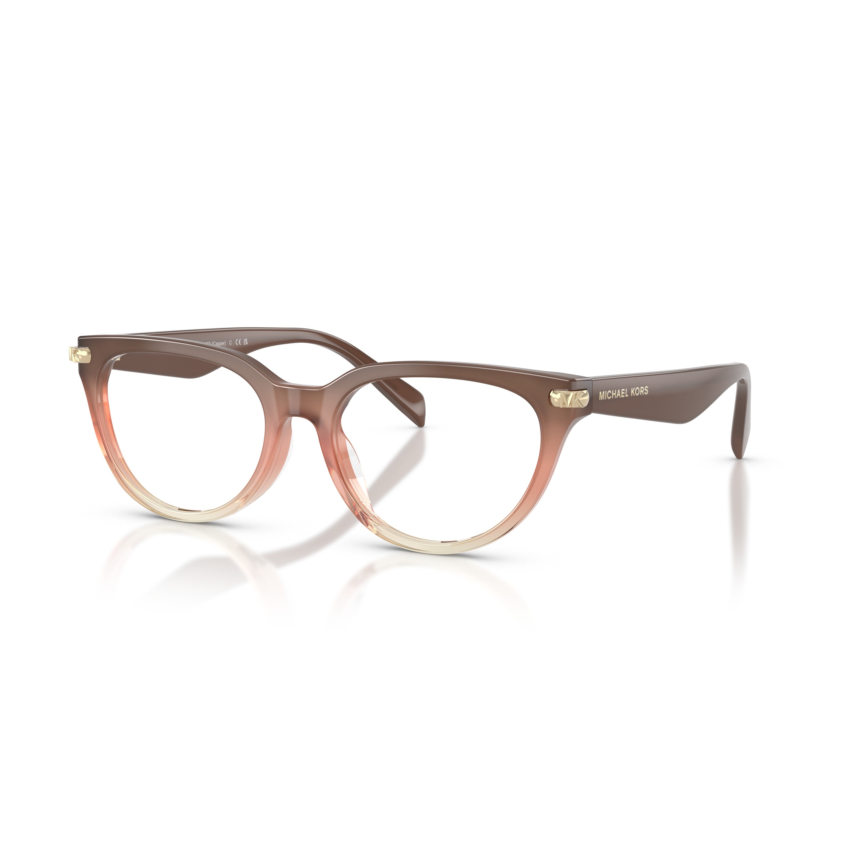 0mk4168d Rounded Acetate Eyeglasses with Warm Gradient Finish