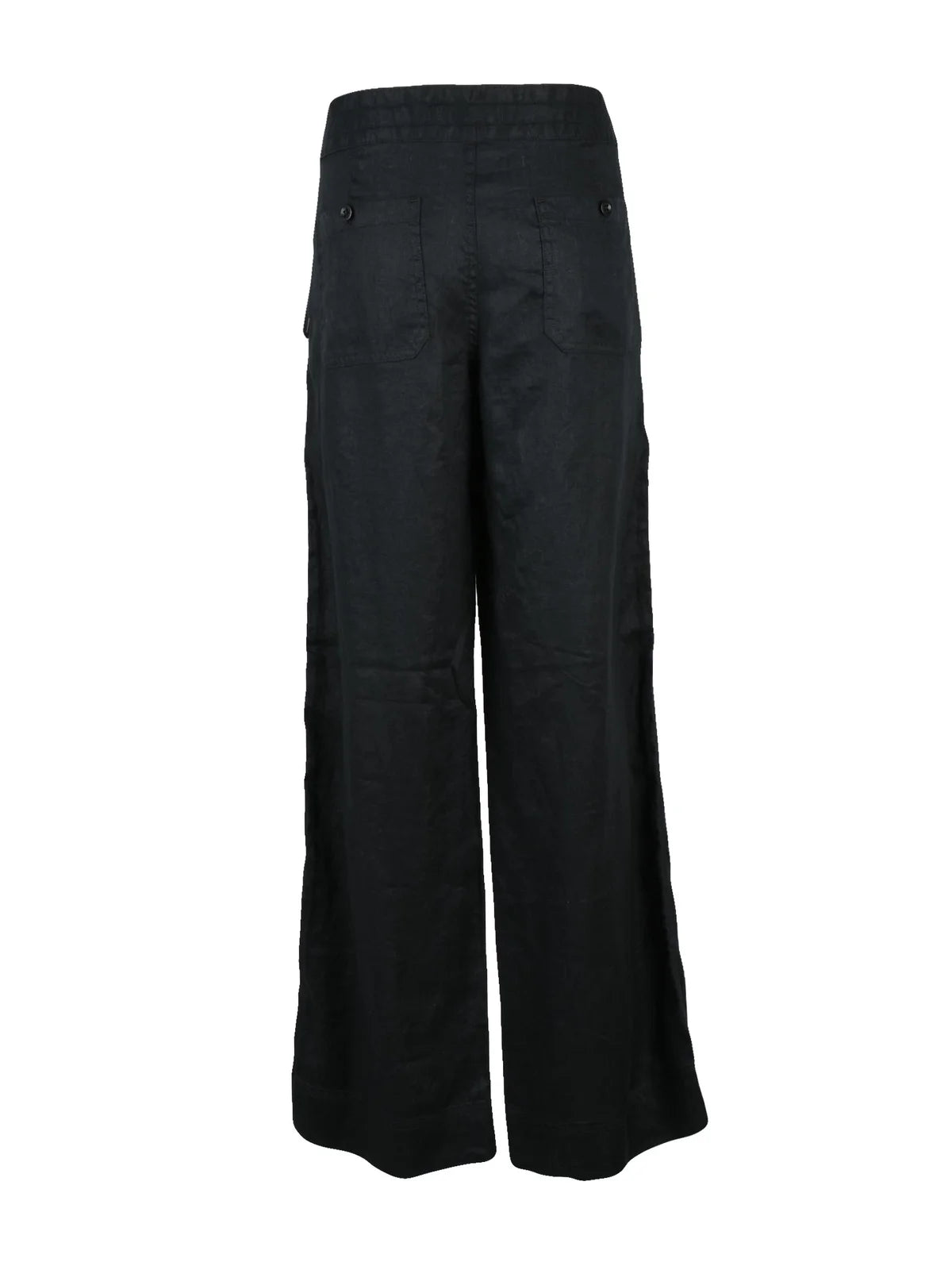 Lauren Ralph Lauren Linen Trousers Comfort Fit - Black