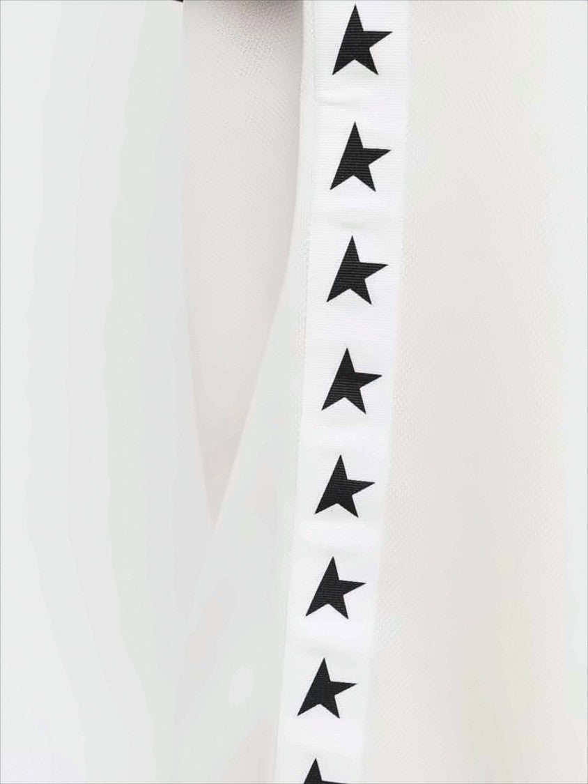 Wide-Leg Track Pants with Graphic Star Motifs