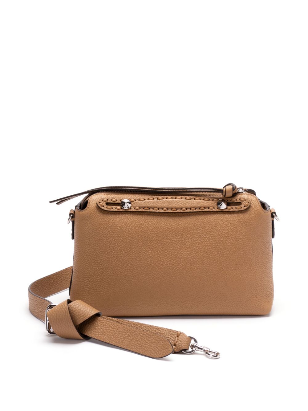 Medium Brown Calf Leather Shoulder Bag