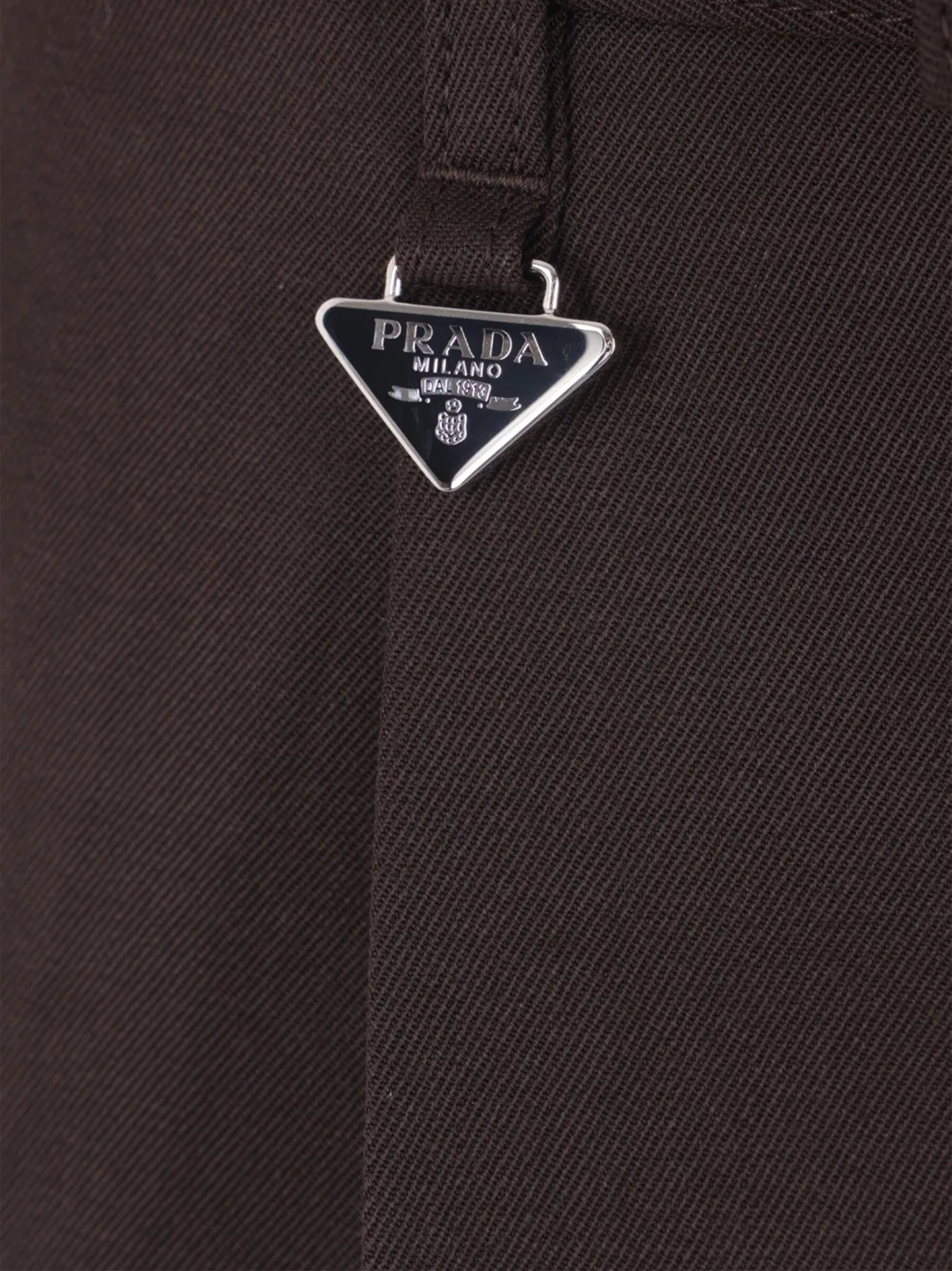 Brown Pantalone Slim Fit Tailored Trousers