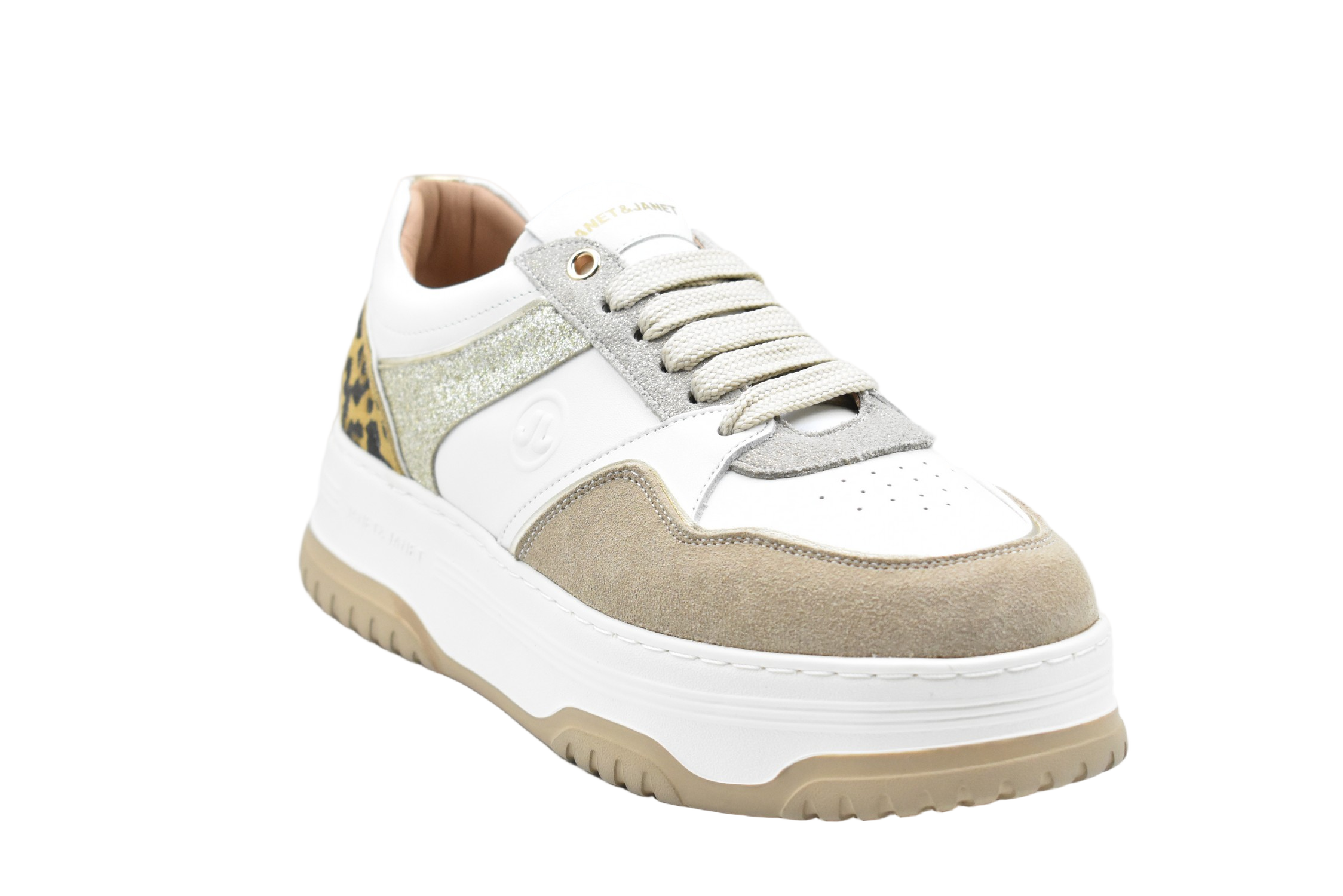 Platform Sneakers With Leopard Print