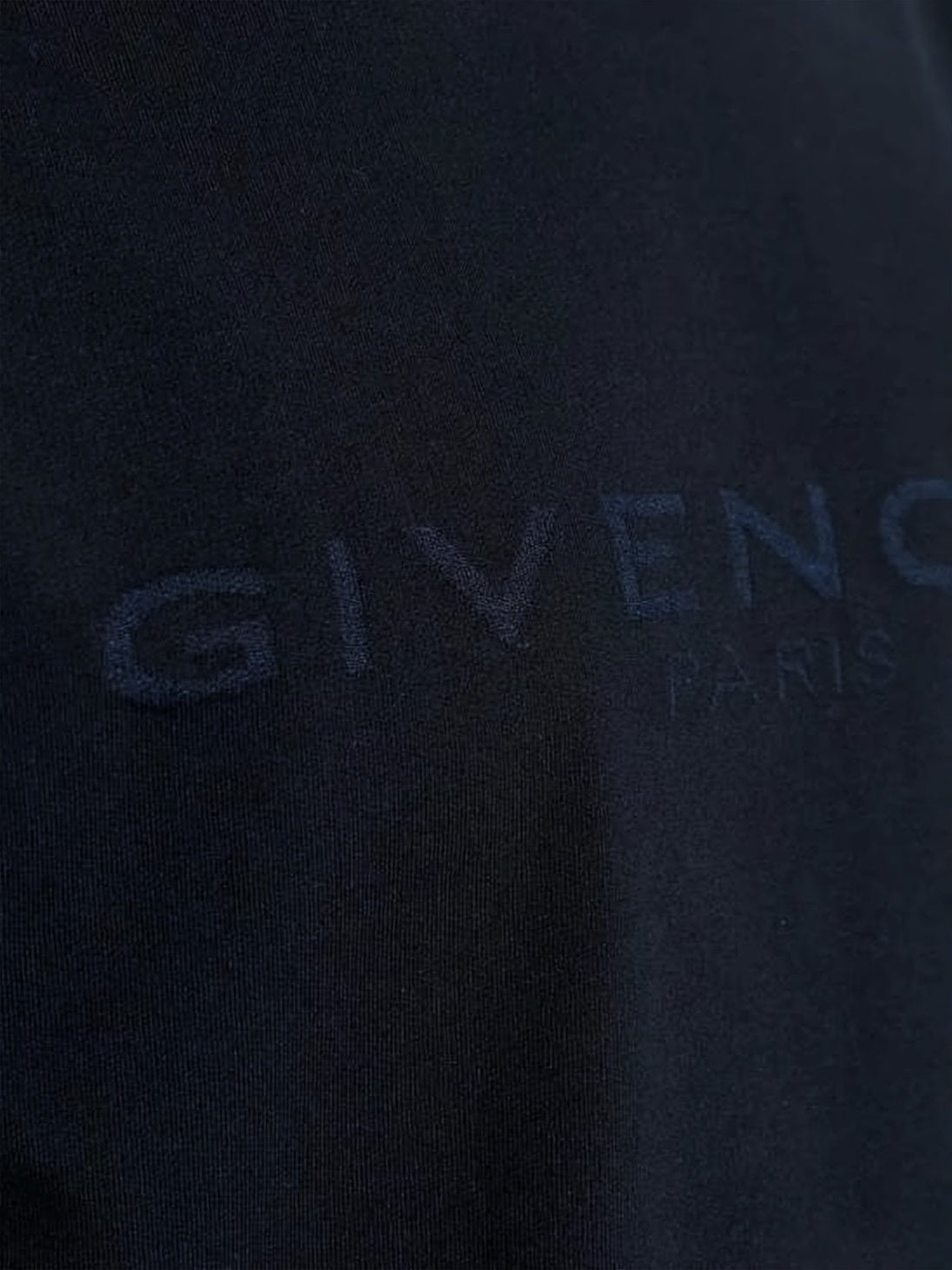 Black Smooth Cotton Silk Logo T-Shirt