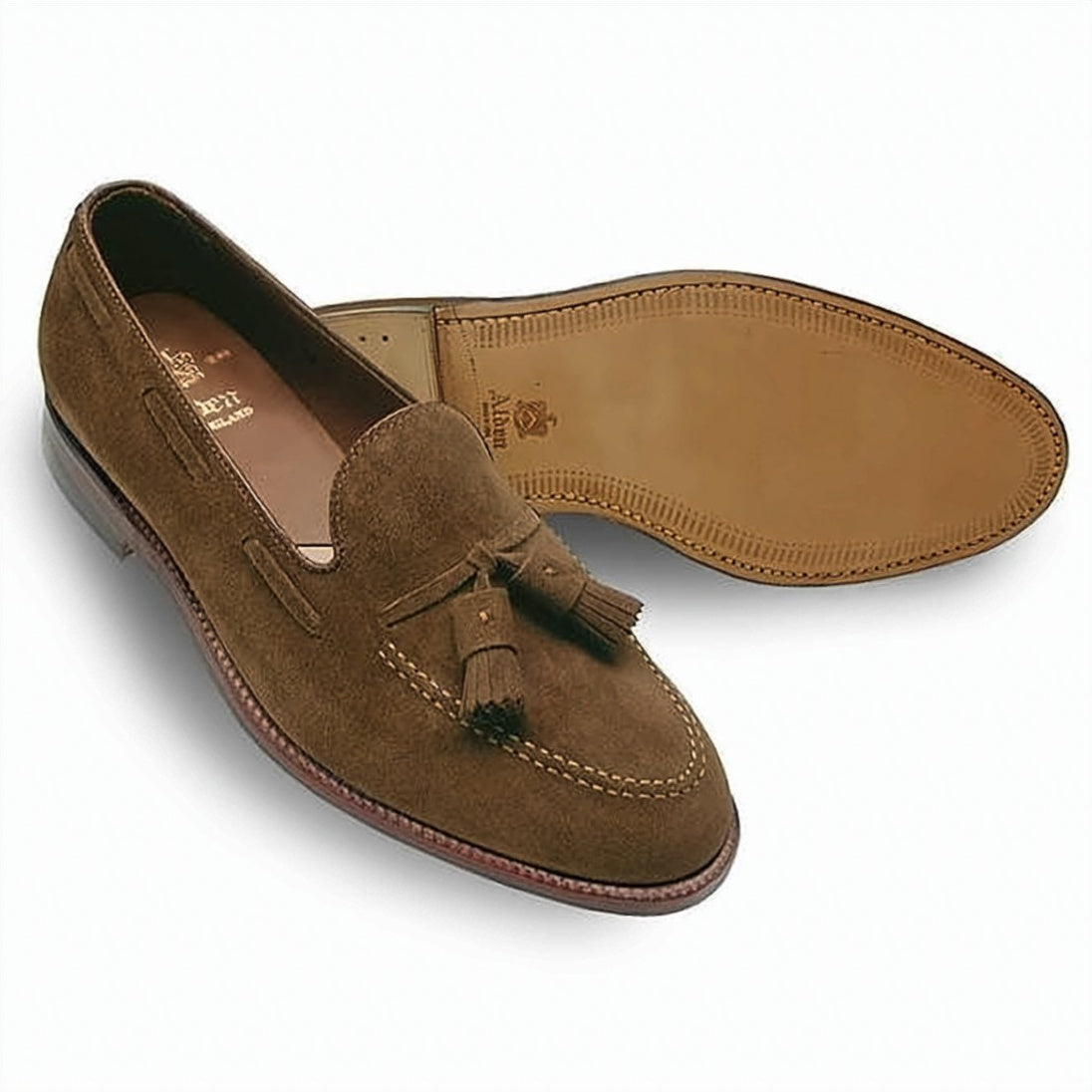 Suede Loafers With Decorative Tassels