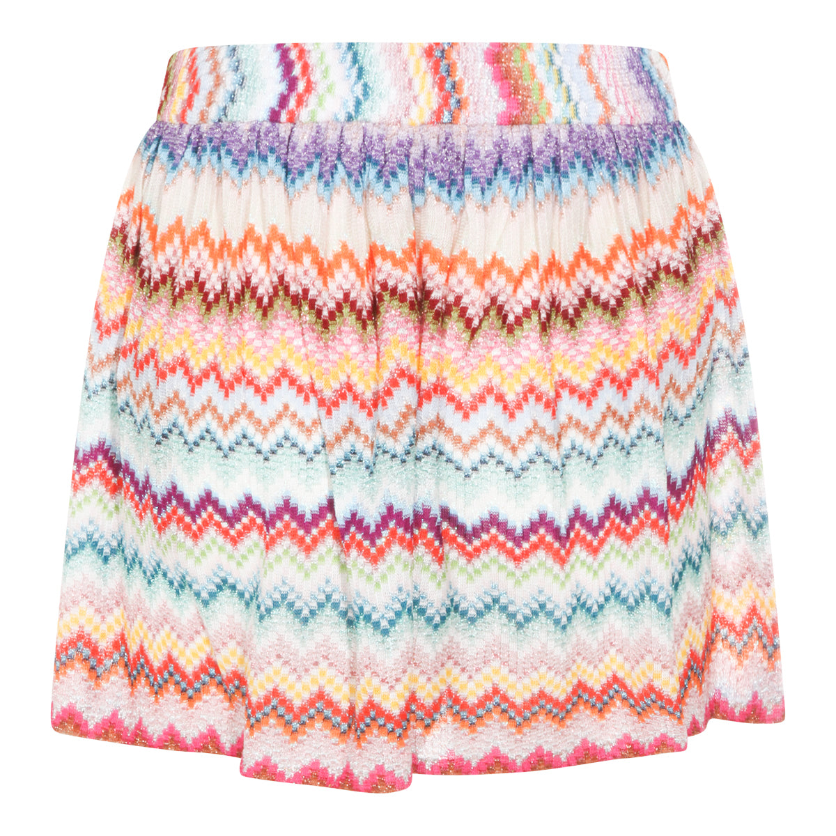 Zigzag Patterned Shorts with Relaxed Fit