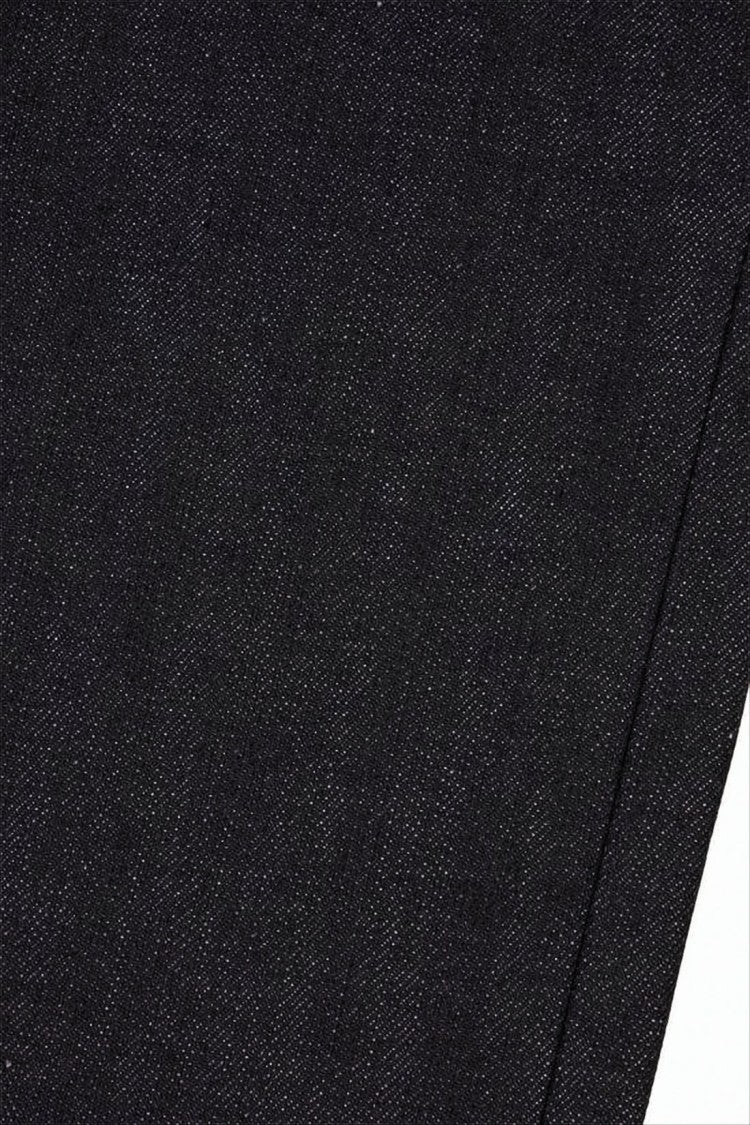 Classic Straight-Leg Denim Pants with Mid-Rise Waist