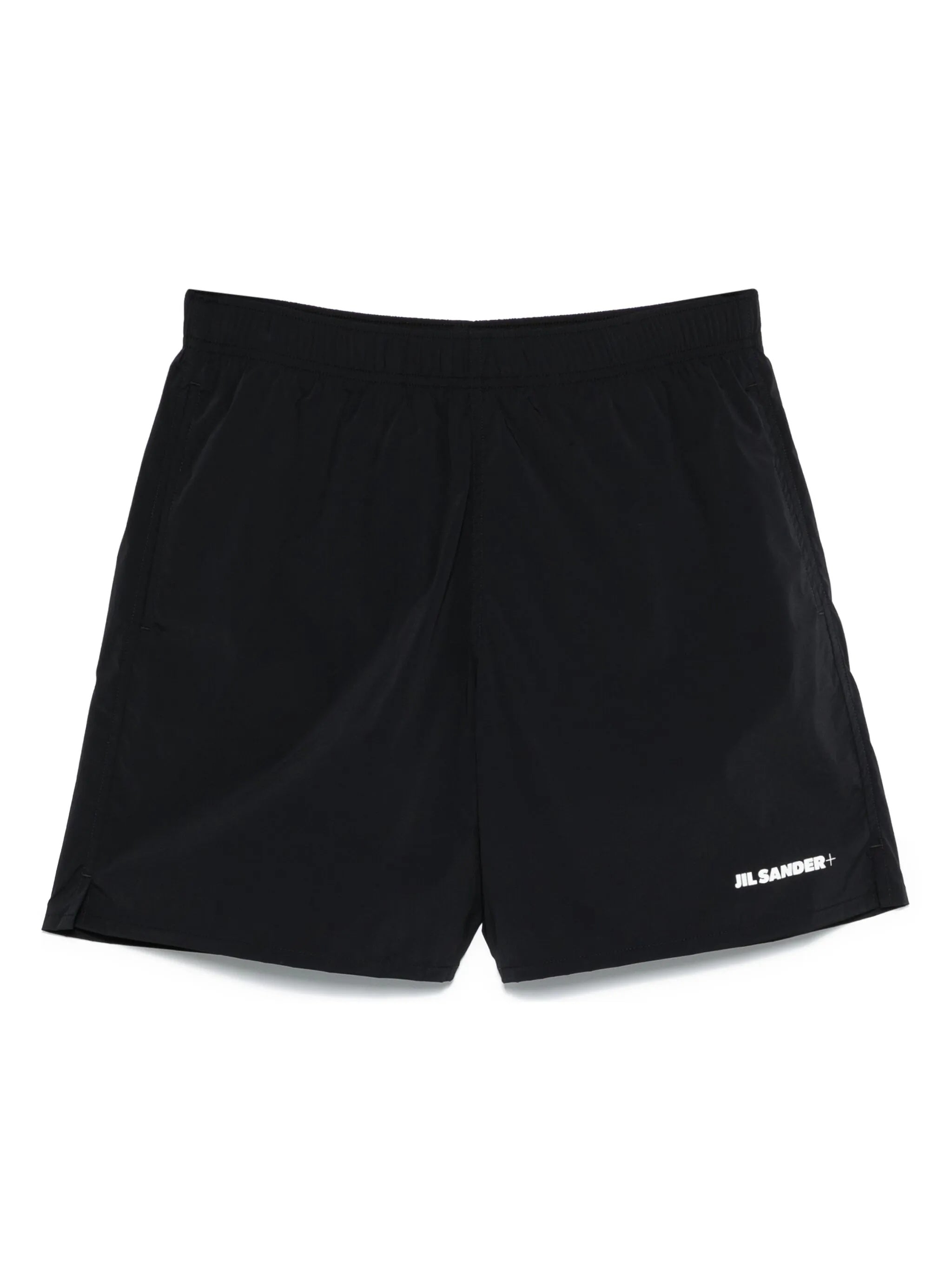 Black Boxer Zippered Pocket Shorts