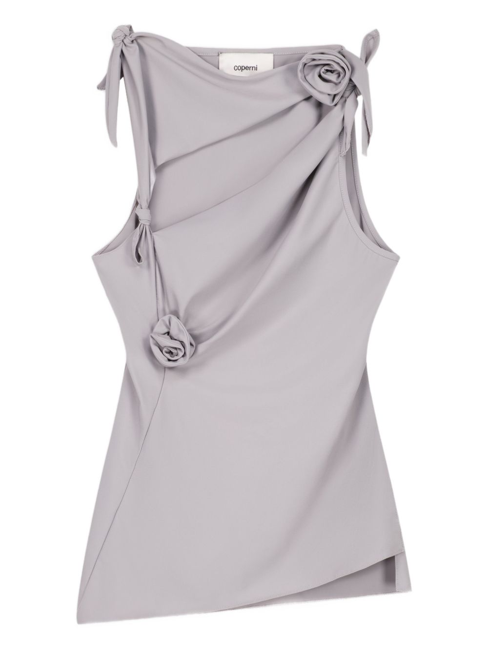 Asymmetrical Grey Tank Top