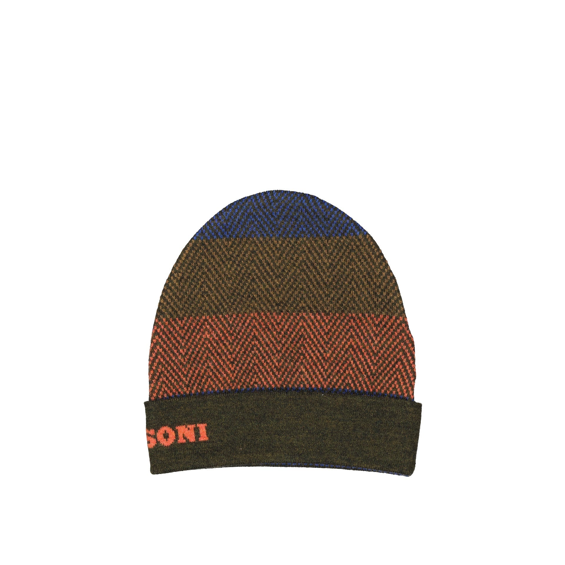 Wool Hat With Color-Block Design