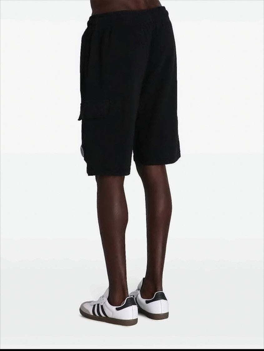 Relaxed Fit Cargo Shorts with Elastic Waistband