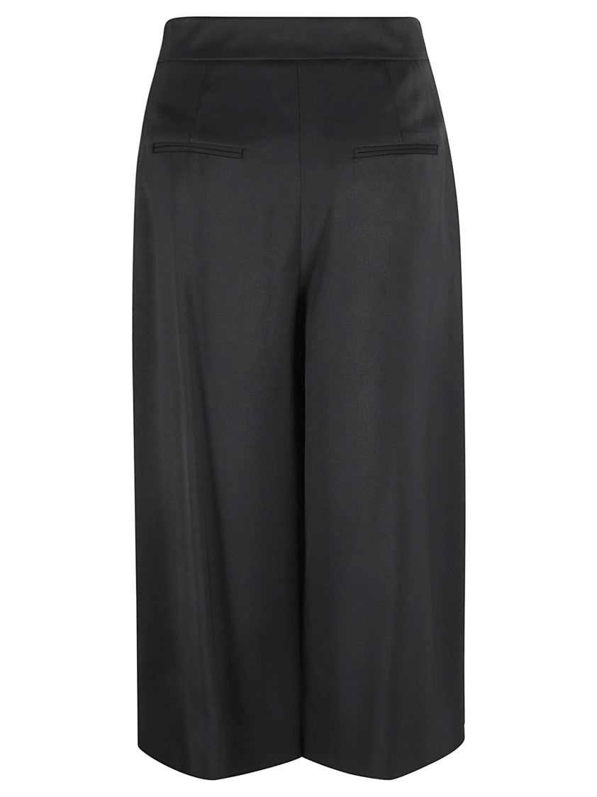 Wide-Leg Trousers With Gathered Waistband