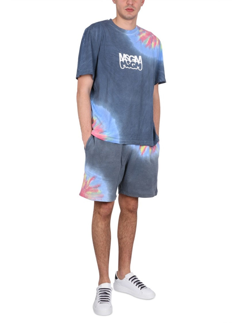 Tie-Dye T-Shirt With Bold Logo