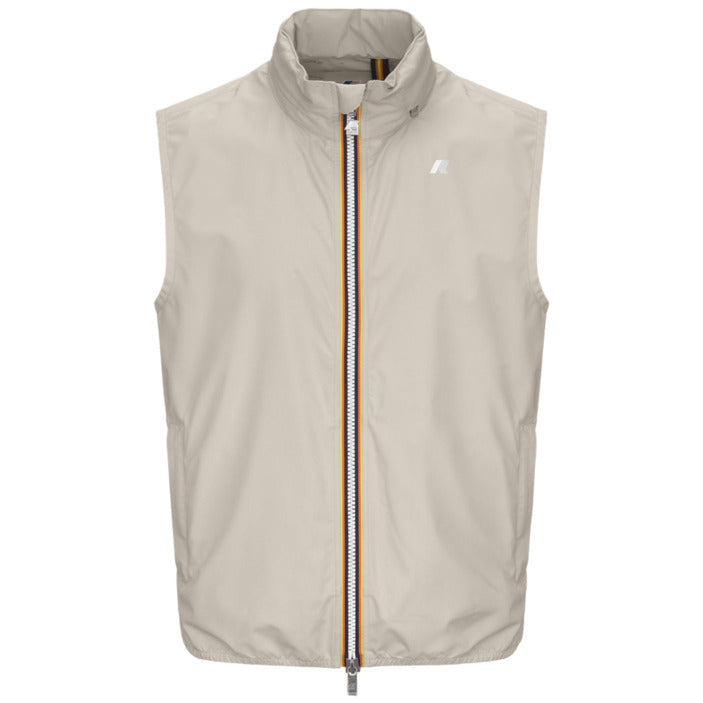 Beige Technical Jacket With Detachable Hood