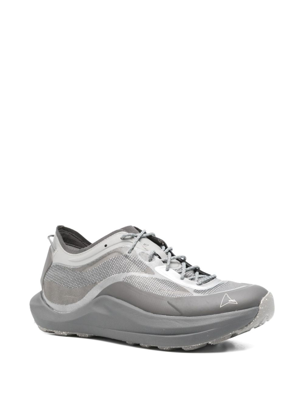 Dove Grey Sneakers With Water-Repellent Nylon