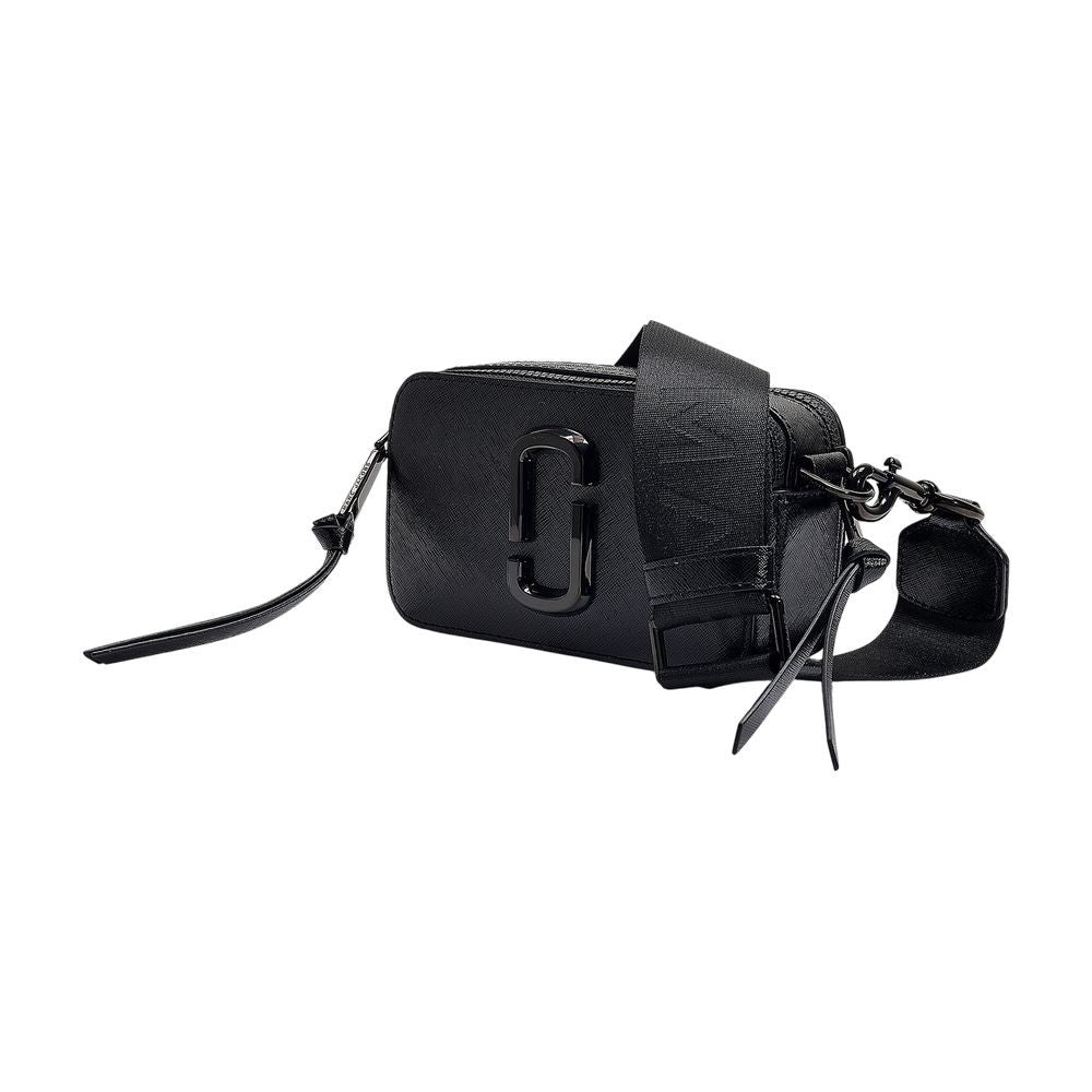 The Snapshot Crossbody - Black - Leather