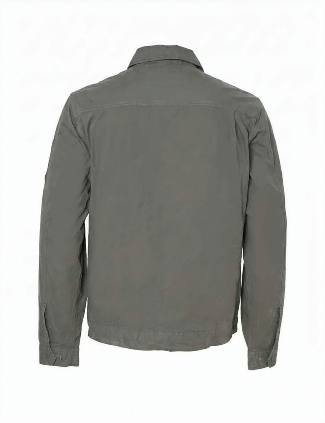 Black Classic Collar Cotton Zipper Jacket