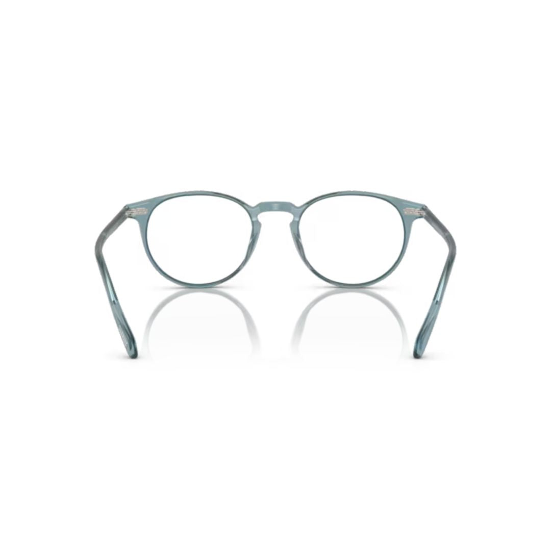 0ov5004 Translucent Acetate Eyeglasses with Minimalist Design