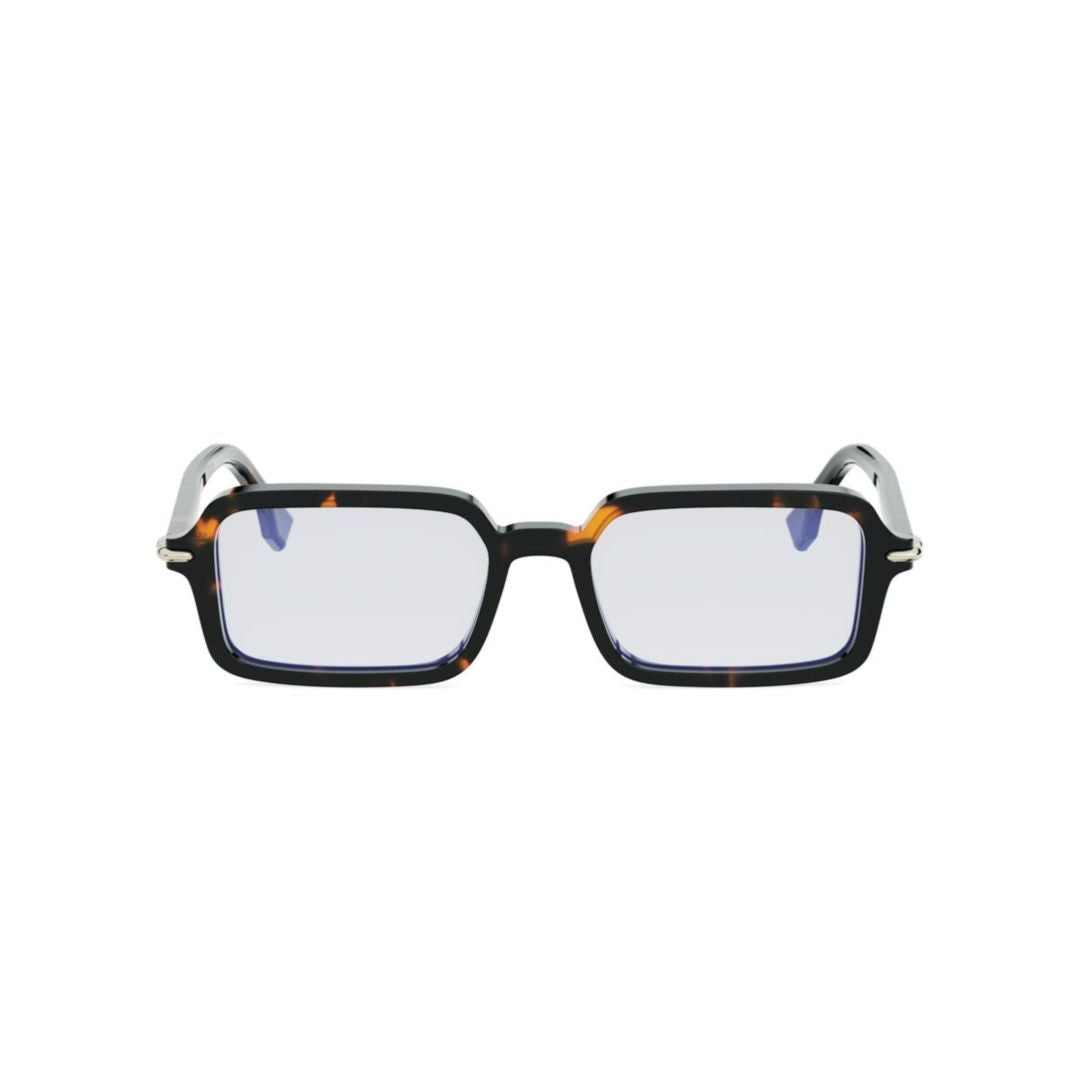 Fe40174i Bold Rectangular Frame Eyeglasses
