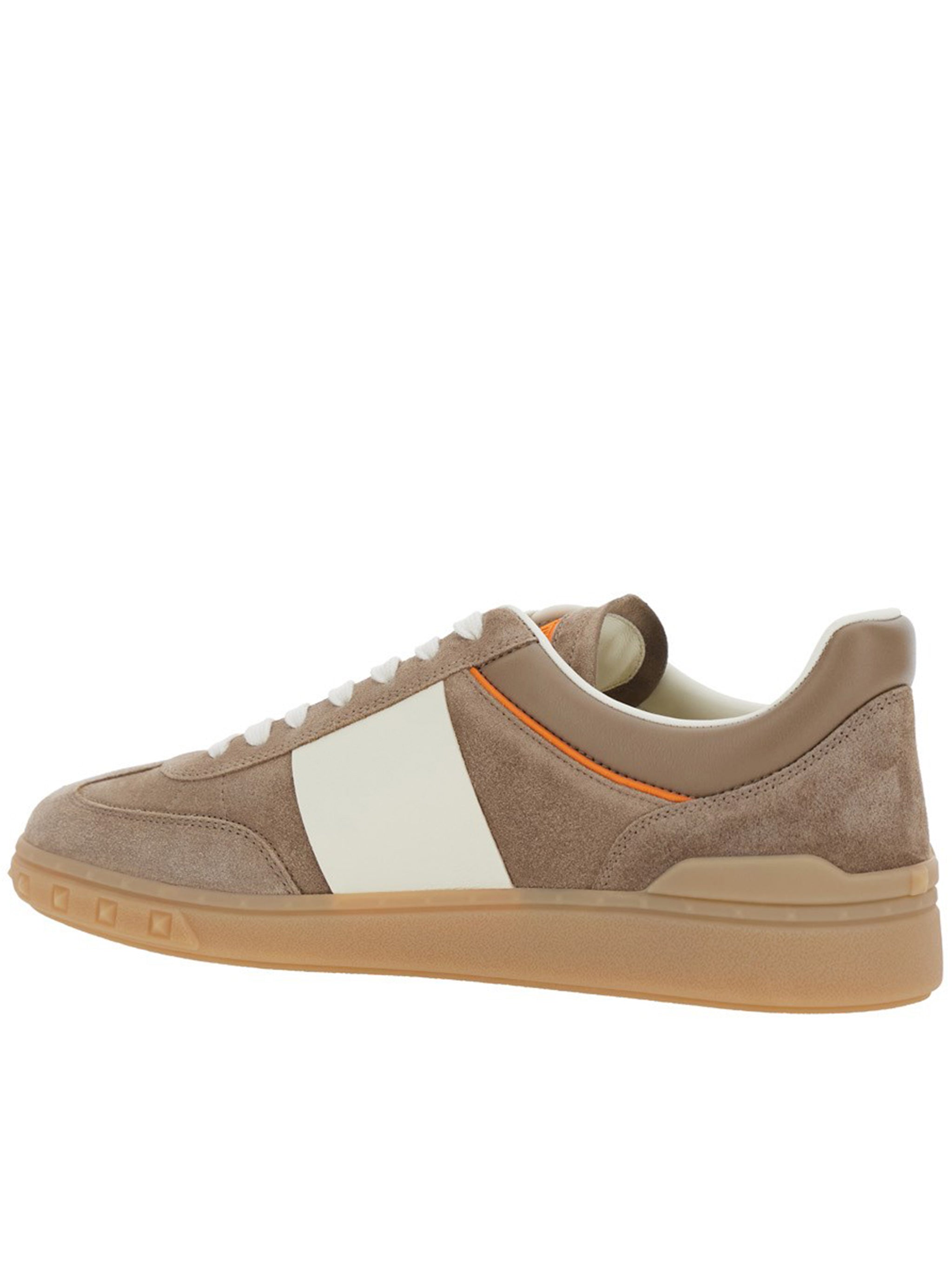 Taupe Sneakers Suede Leather Gum Sneakers