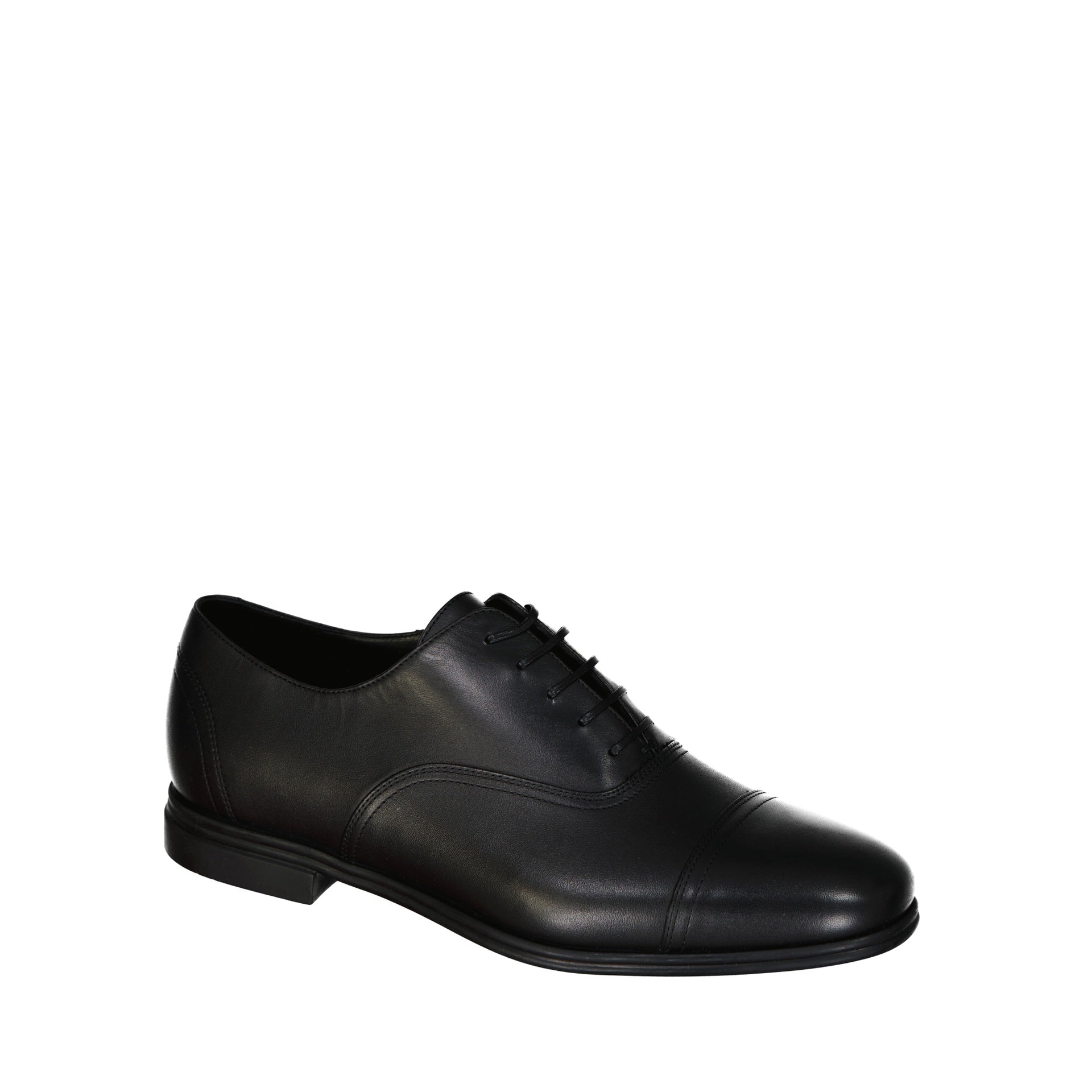 Spice Leather Lace-up Shoes with Polished Finish and Comfort Branded Insole