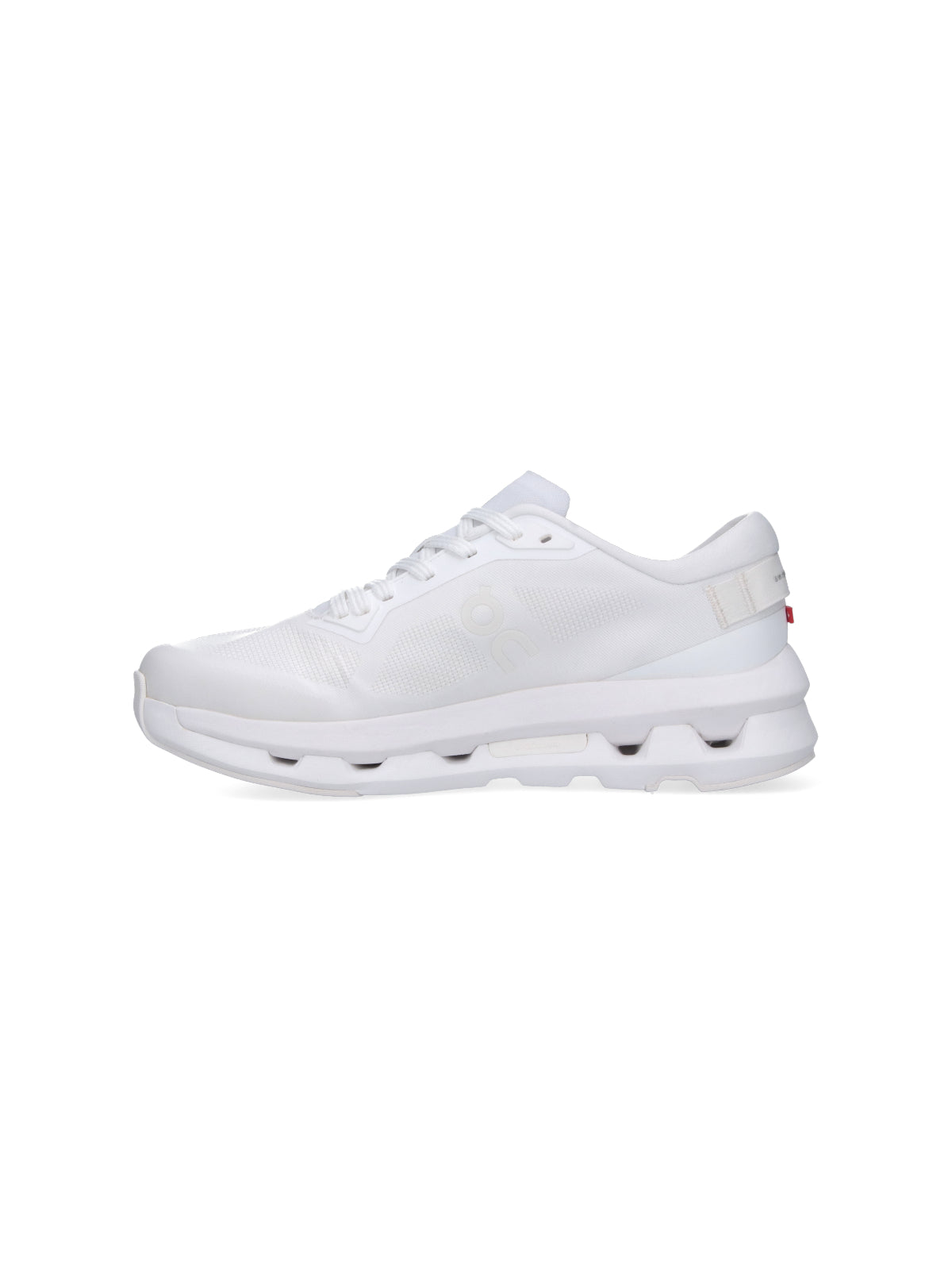 White Cloudzone Segmented Sole Fabric Sneakers