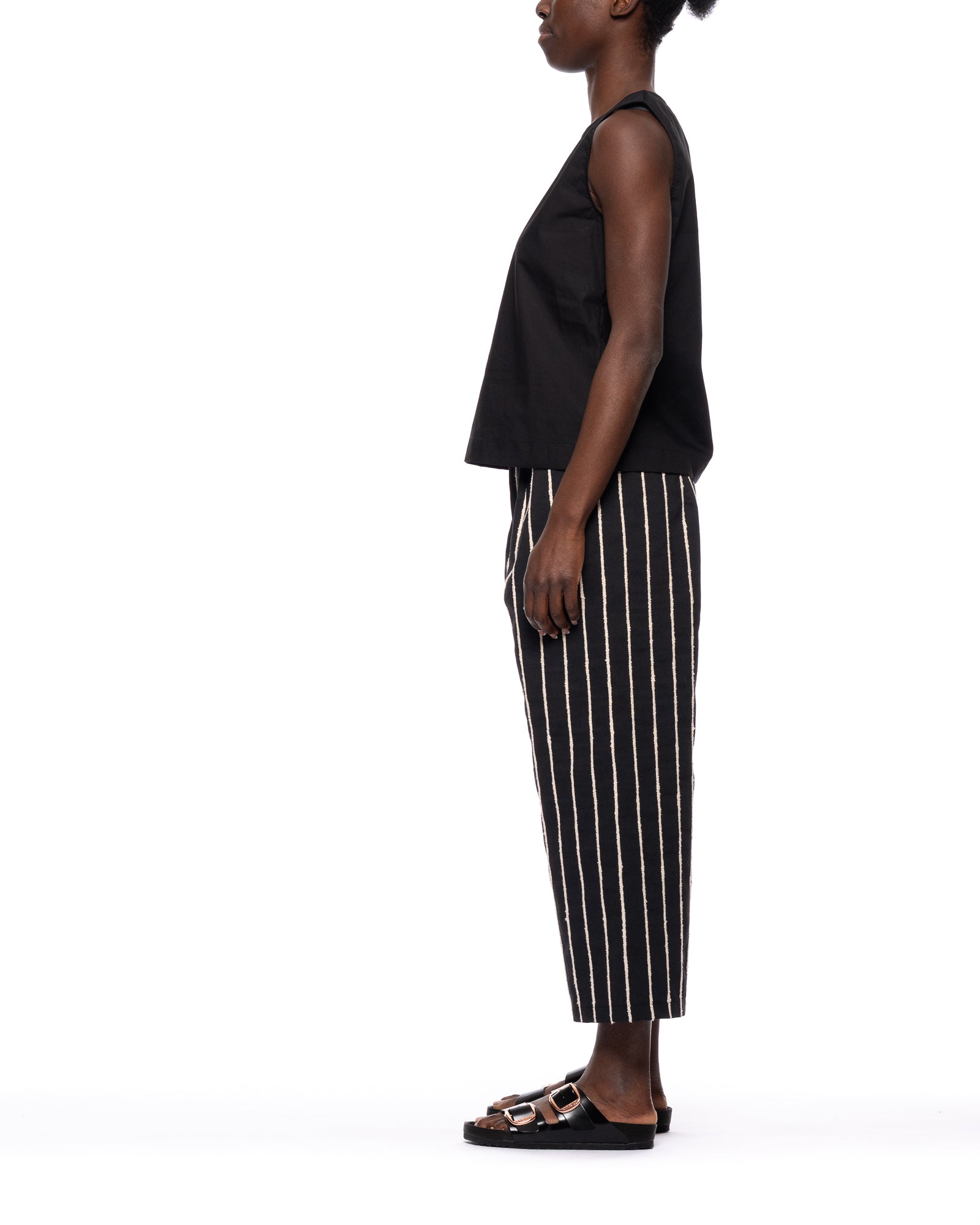 Black Minimalist Artistic Collaboration Top