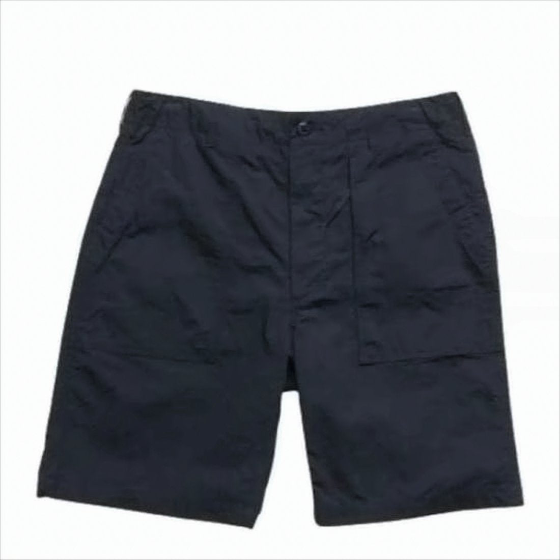 Mid-Thigh Black Cotton Shorts with Minimalist Design