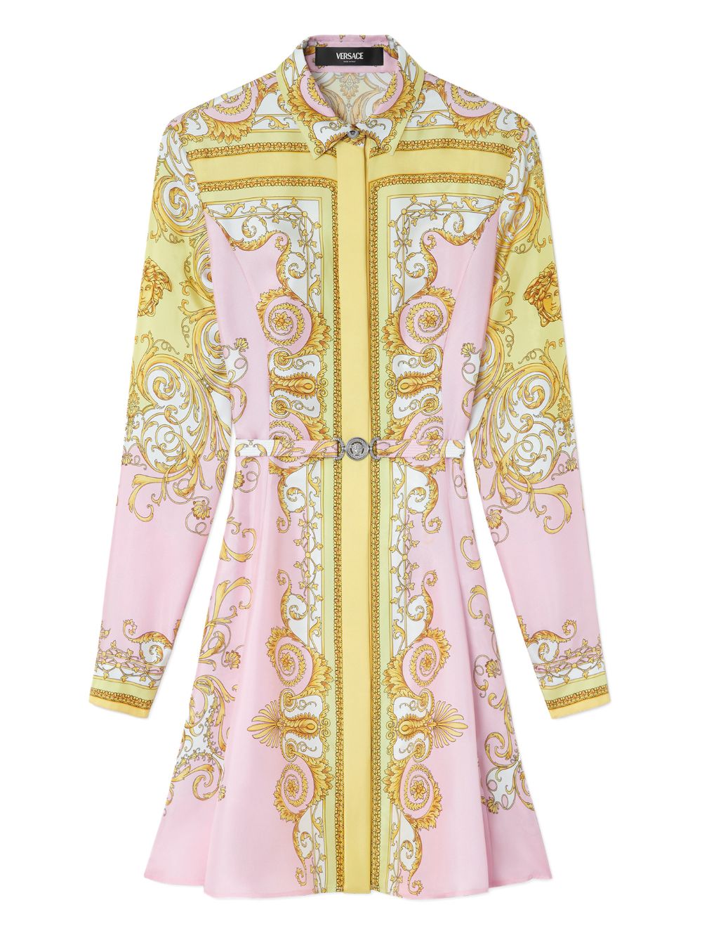 Mini Dress With Baroque Print