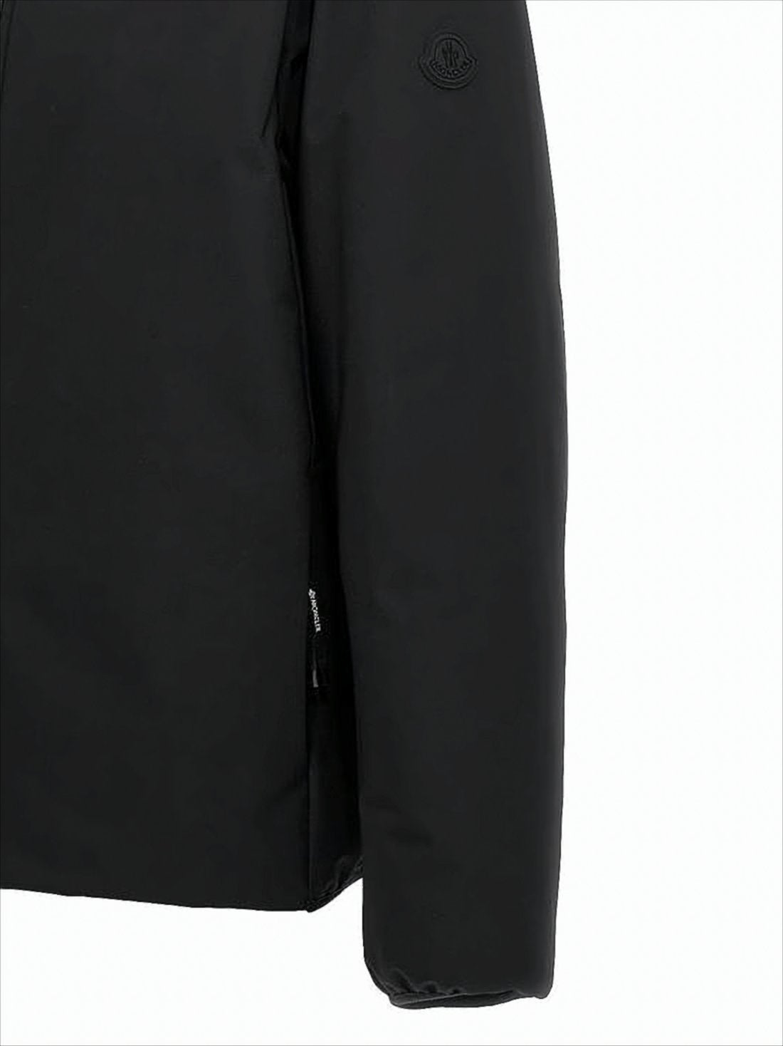 Matte Finish Cropped Padded Jacket with Hood