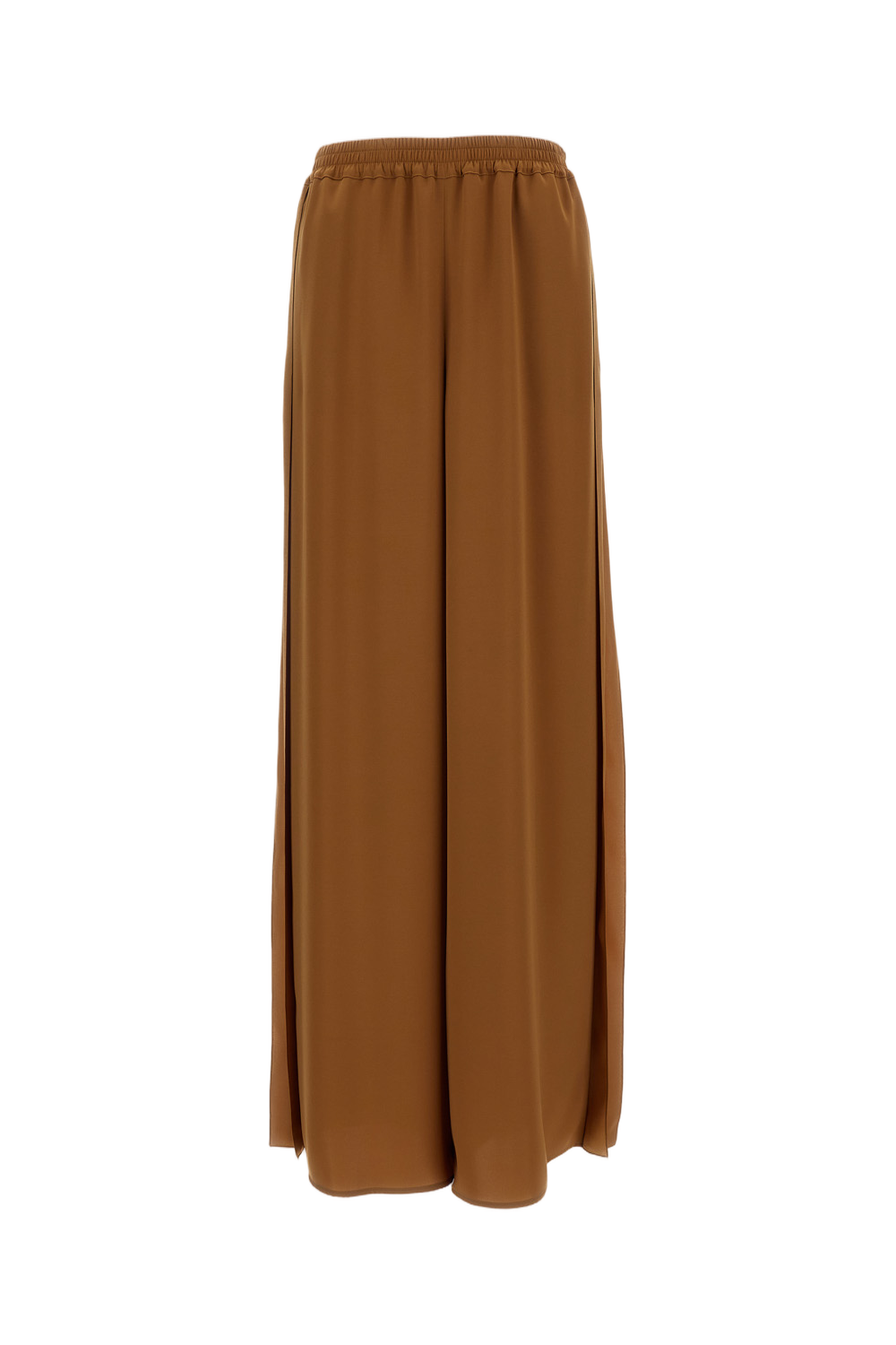 Brown Zeo Wide-Leg Fluid Trousers