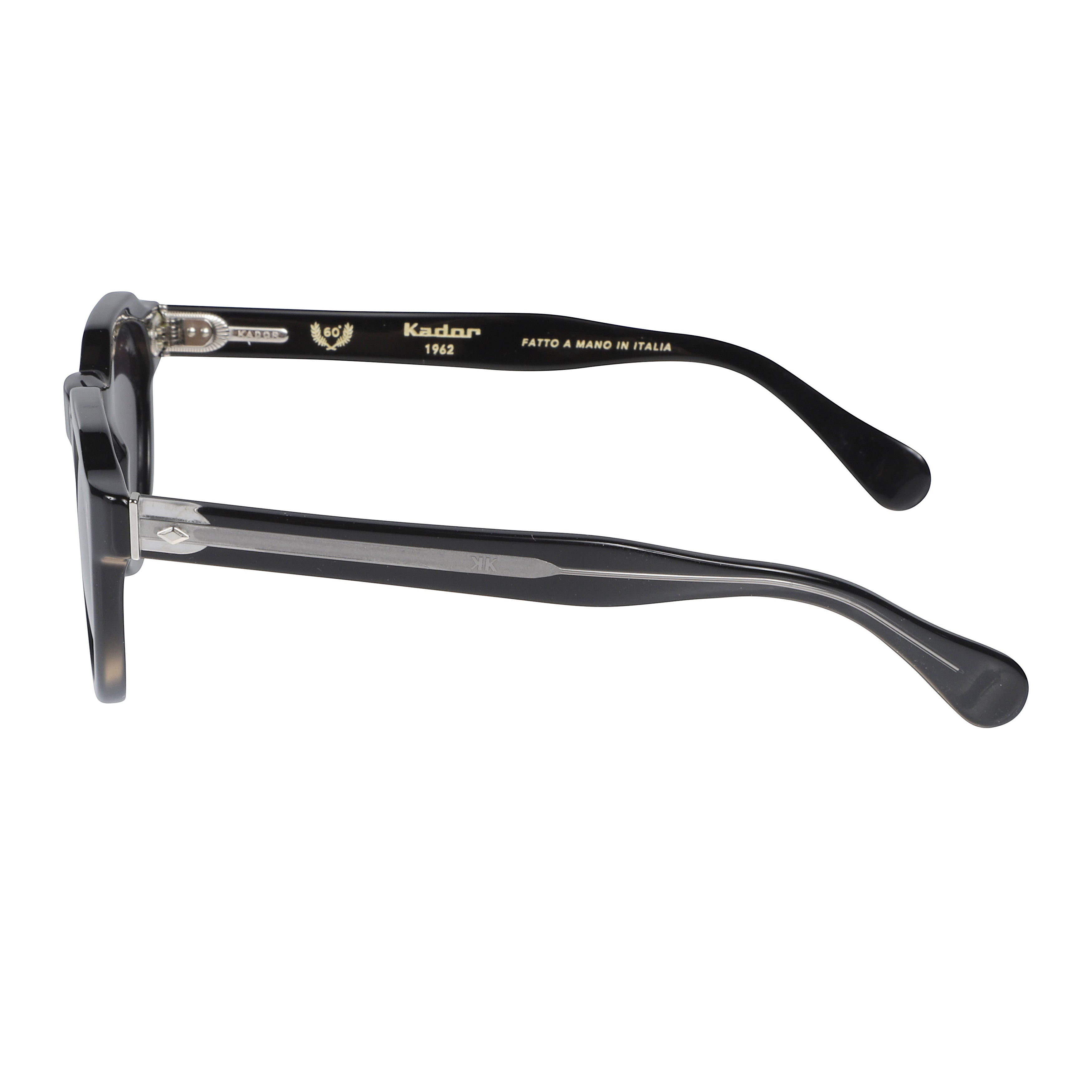 Storiko Special-S Rounded Black Sunglasses with Angular Bridge