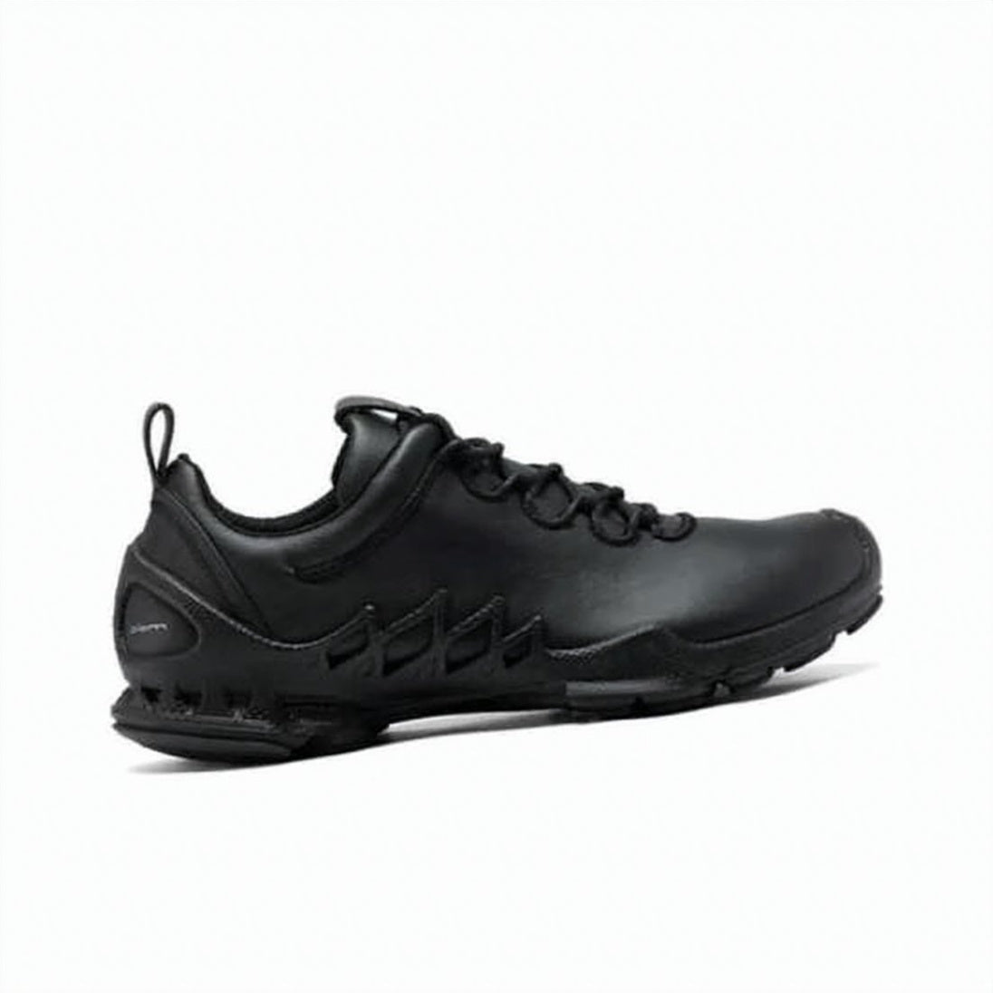 Black Smooth Leather Matte Outsole Sneakers