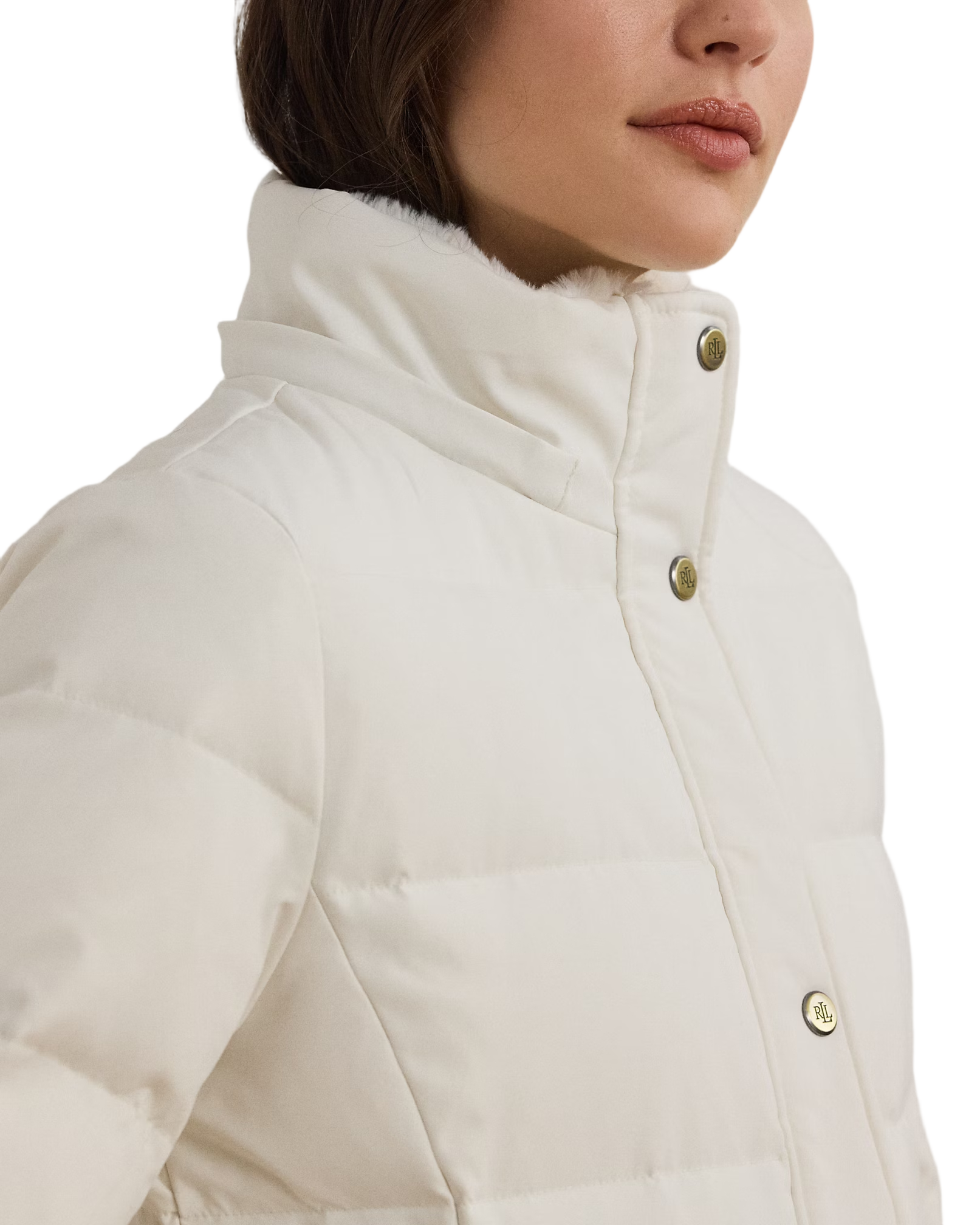 Insulated Coat With High Collar