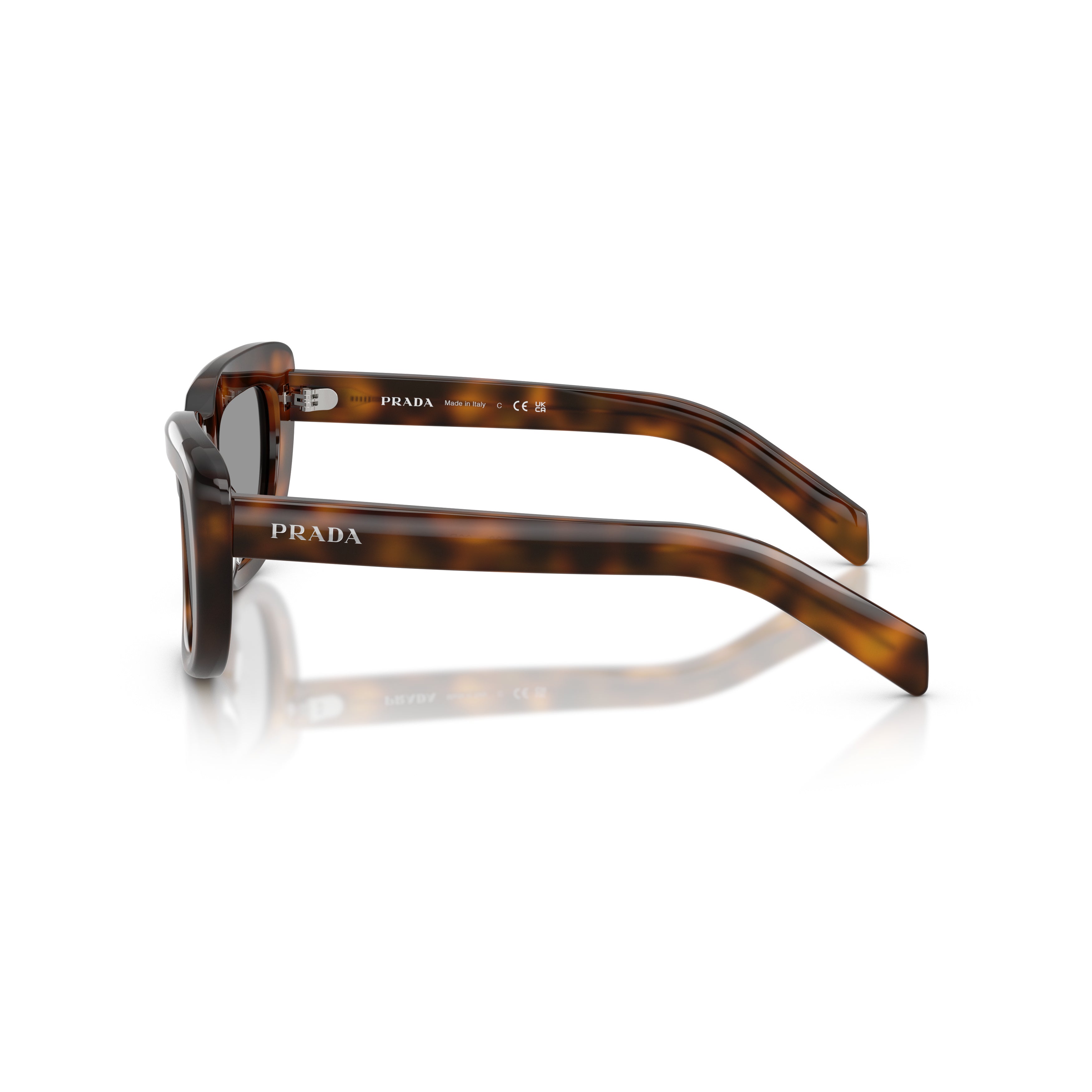 0pr D07s Oversized Rectangular Frame Tortoiseshell Sunglasses