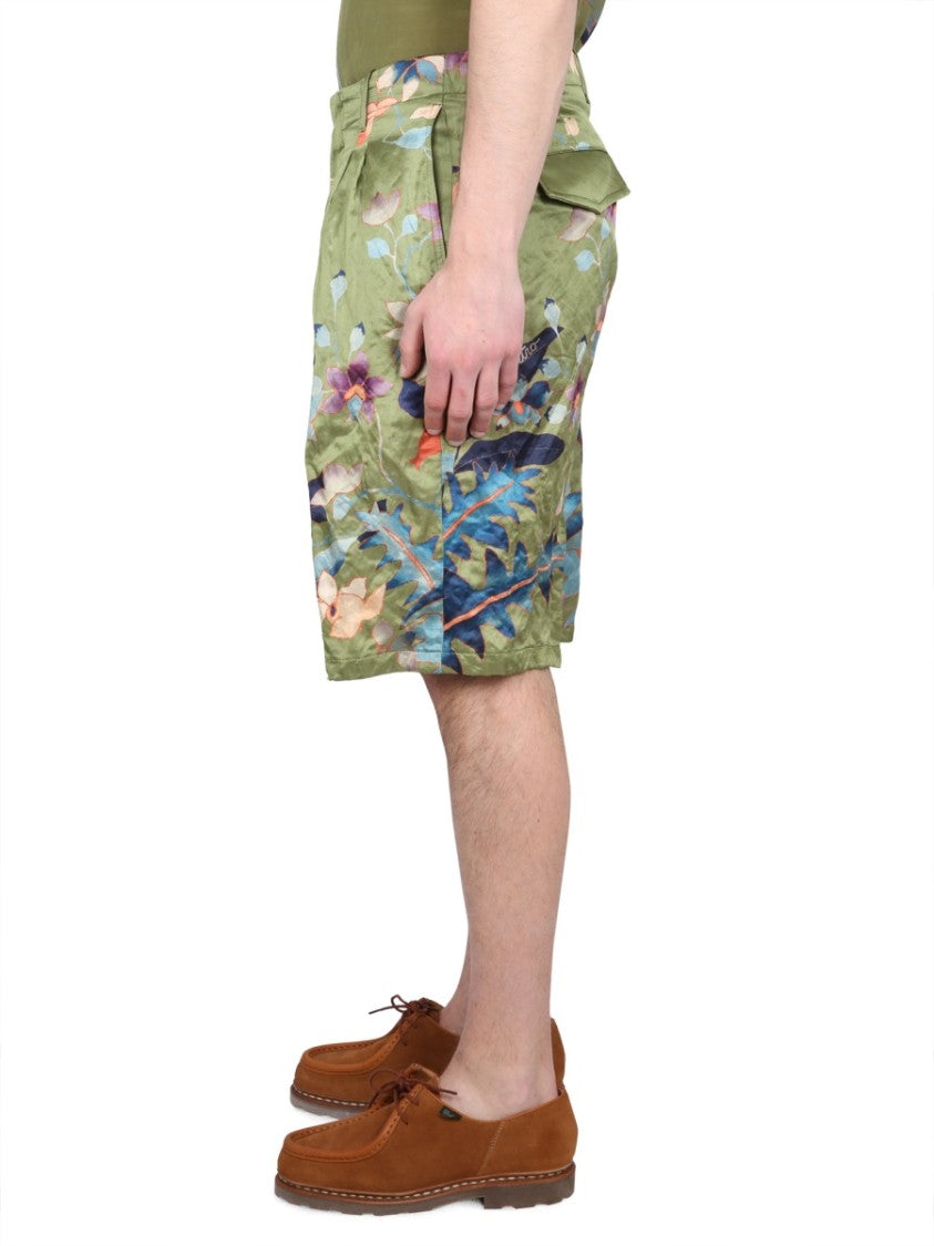 Bermuda Shorts With Floral Print