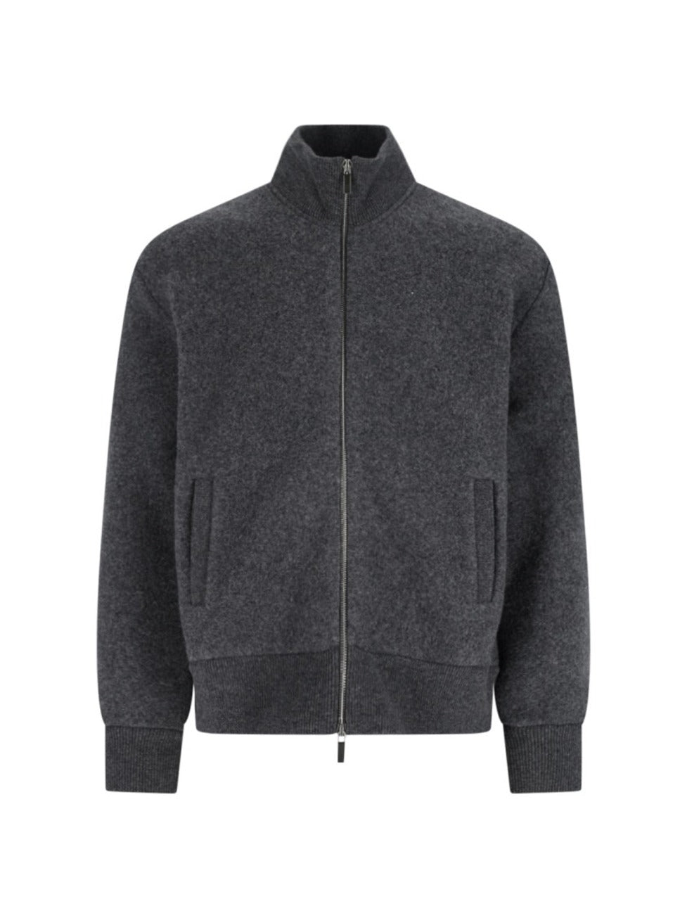 Wool Zip Jacket – Grey