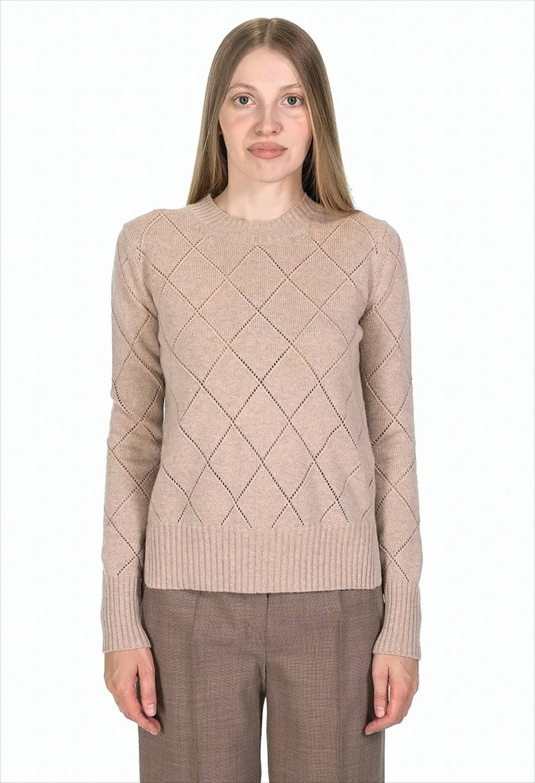 Wool and Cashmere Blend Knit Sweater