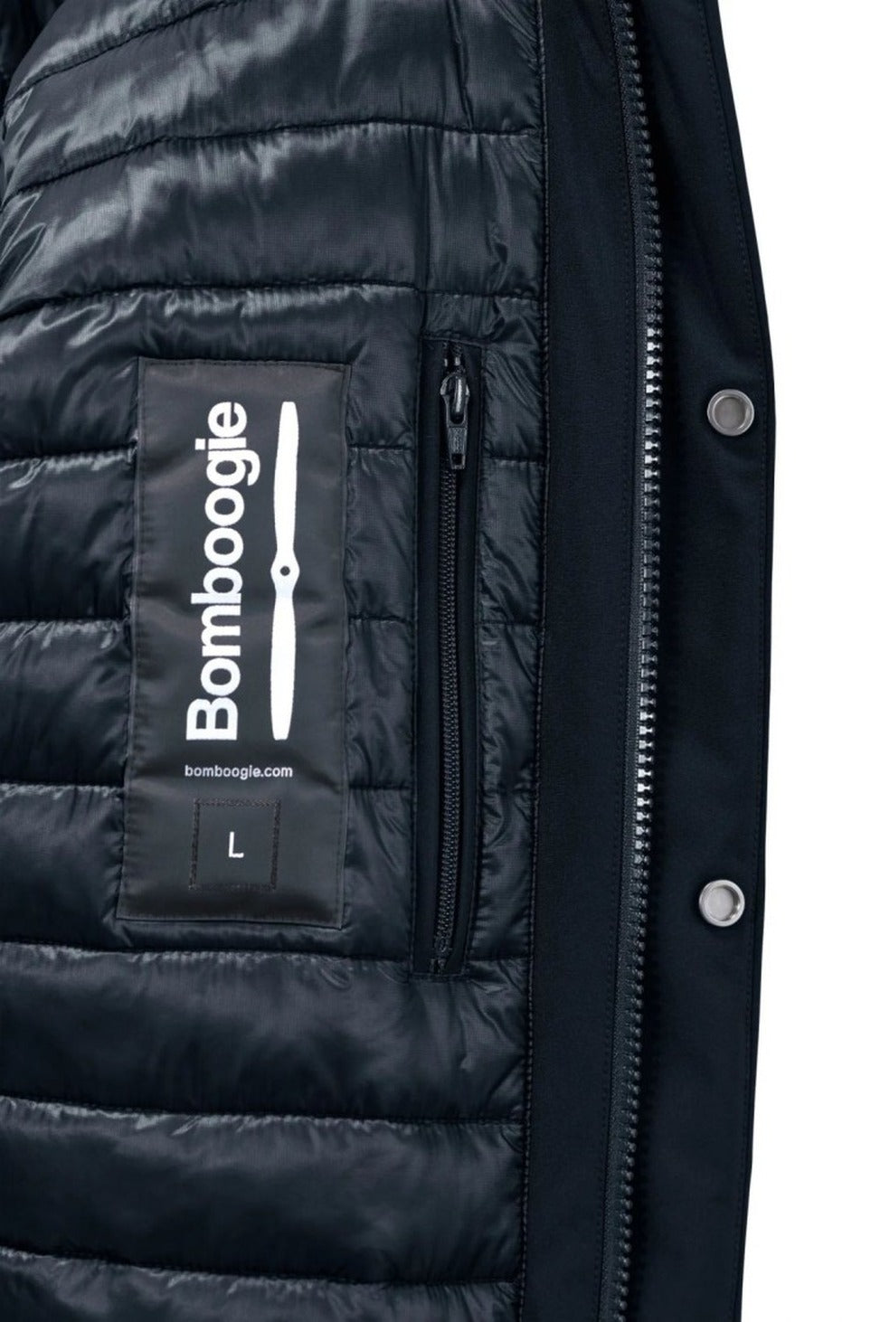Water-Repellent Black Winter Jacket