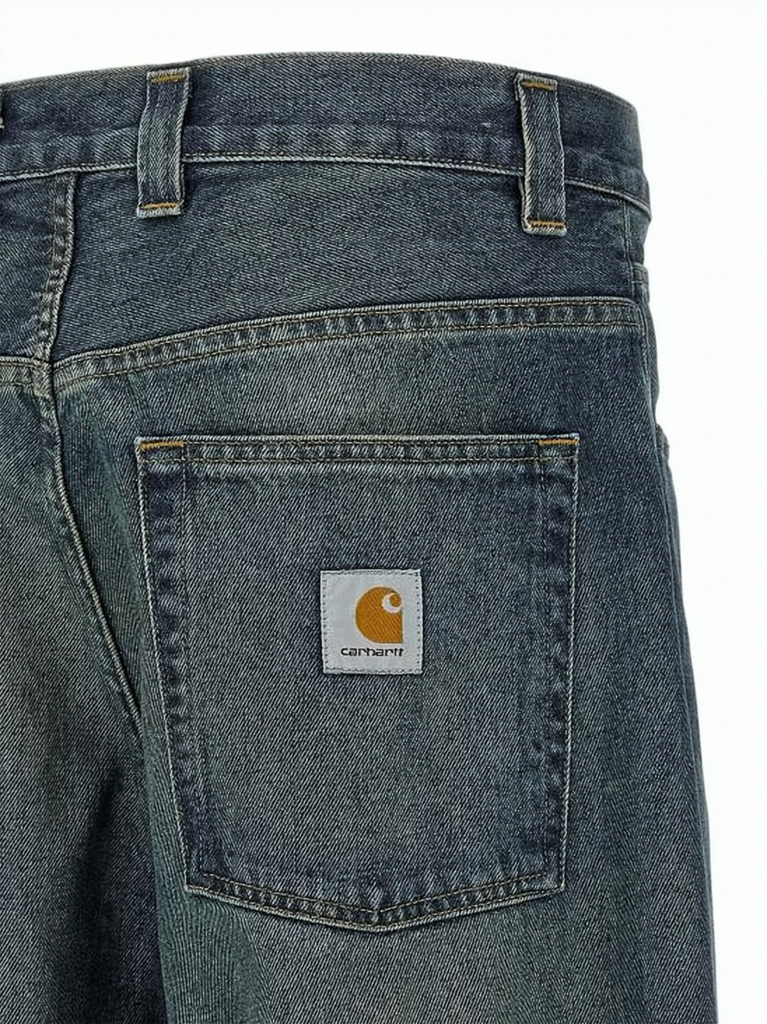 Wide-Leg Denim Pants with Classic Five-Pocket Design