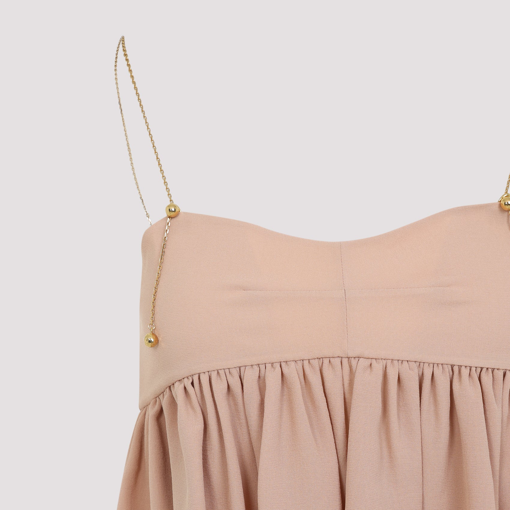 Silk Camisole With Ruffled Hem