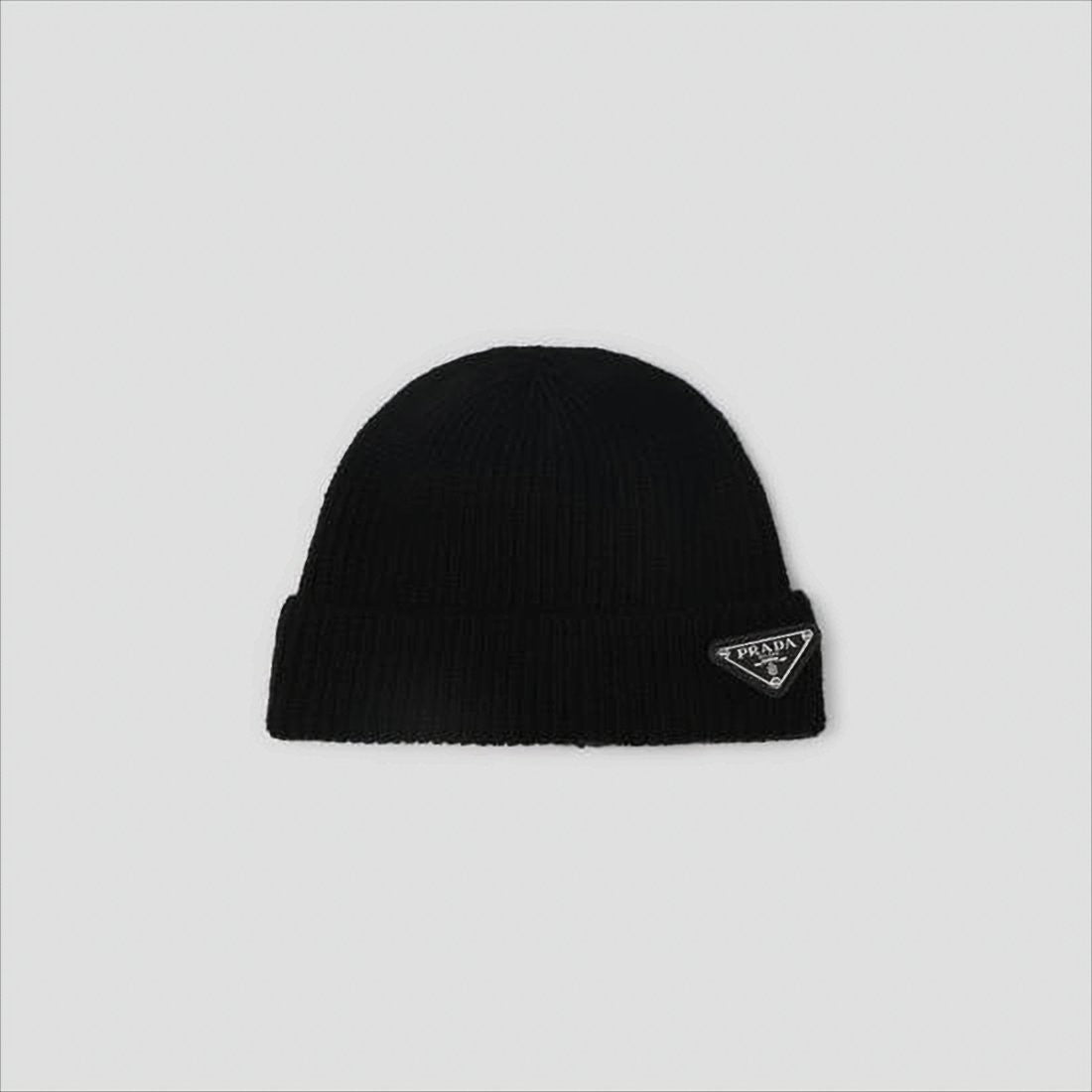 Ribbed Knit Beanie with Folded Cuff