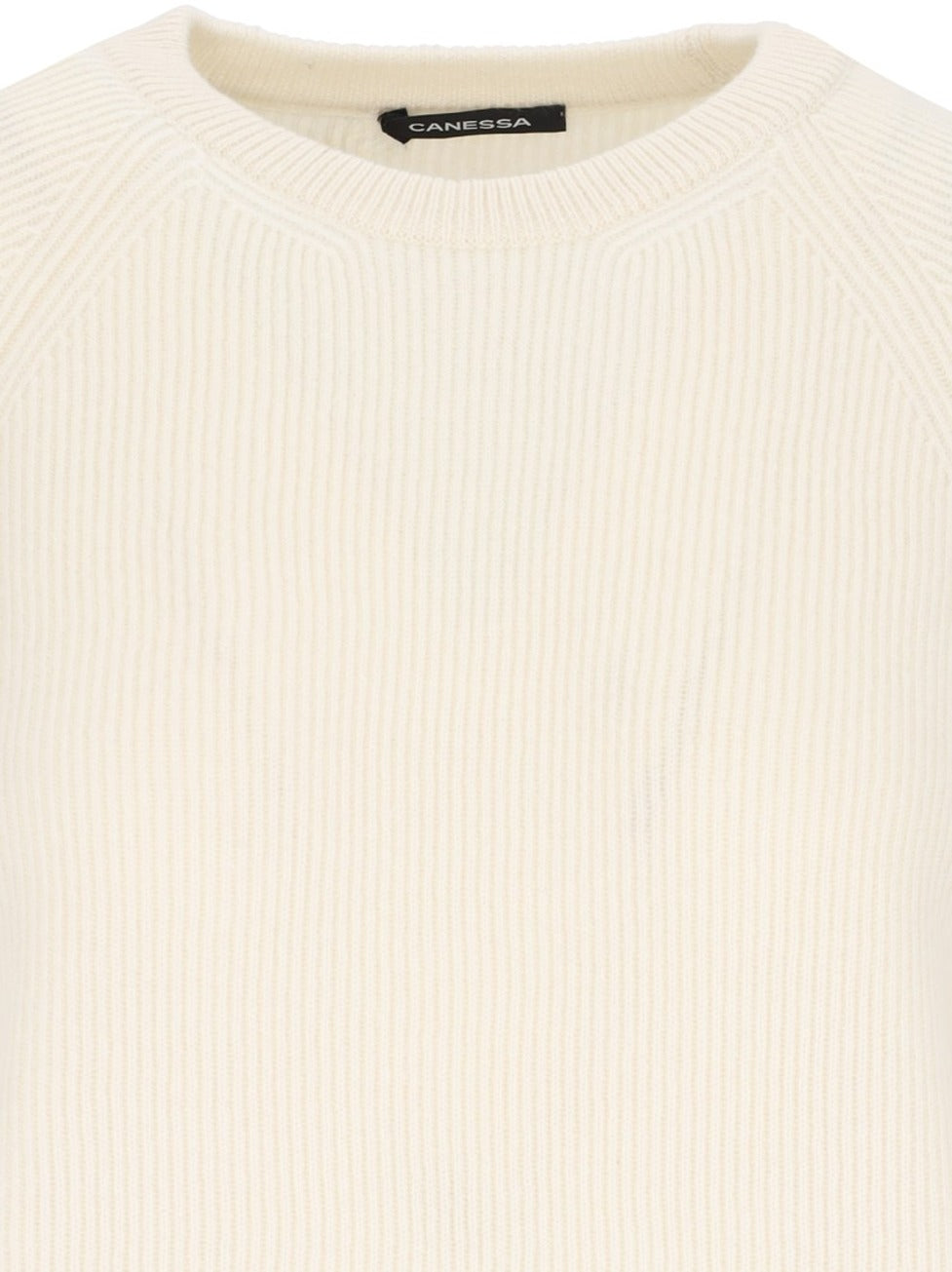 Basic Sweater In Cream Cashmere