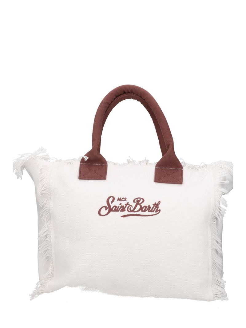 Rectangular Tote Bag with Frayed Edges