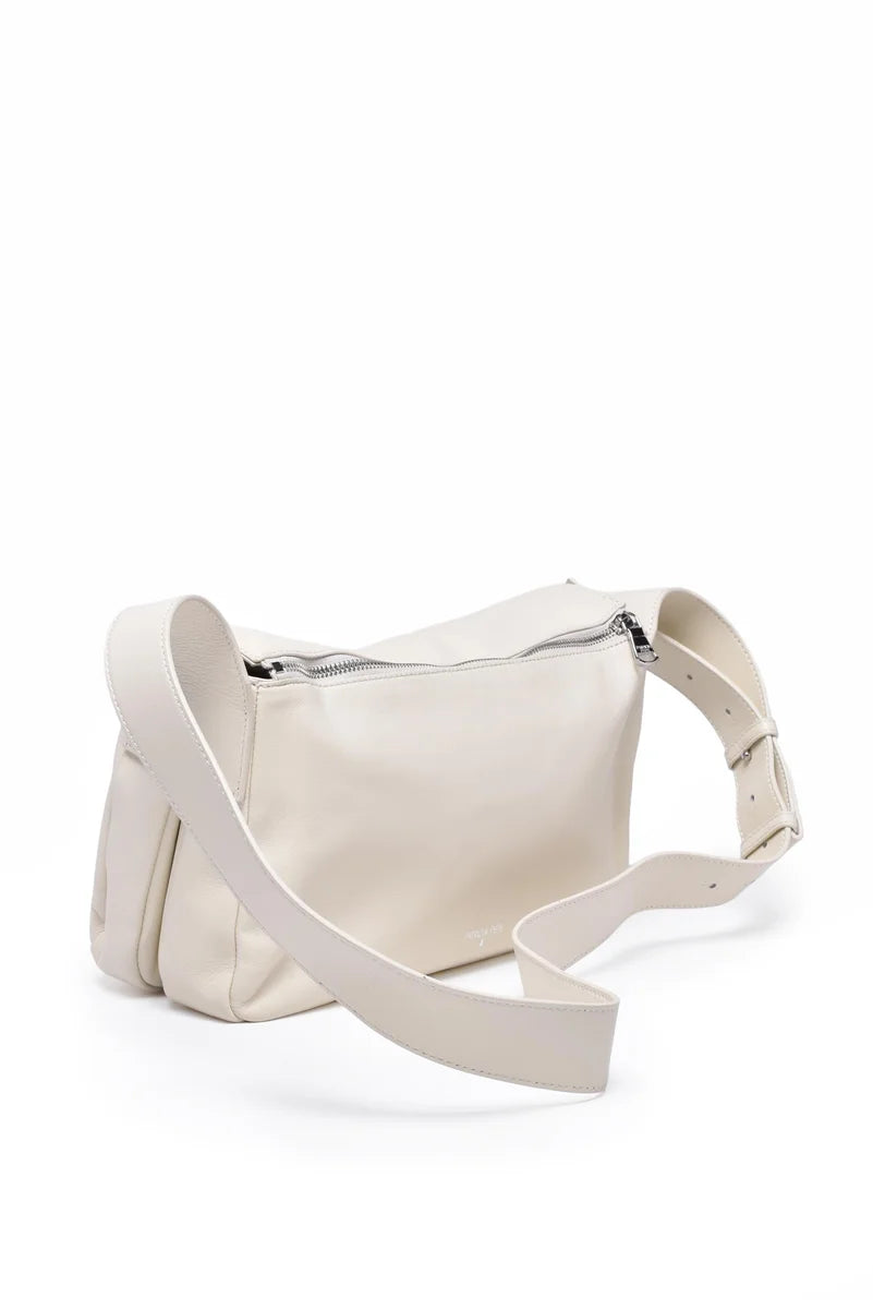 Shoulder Bag Leather - White